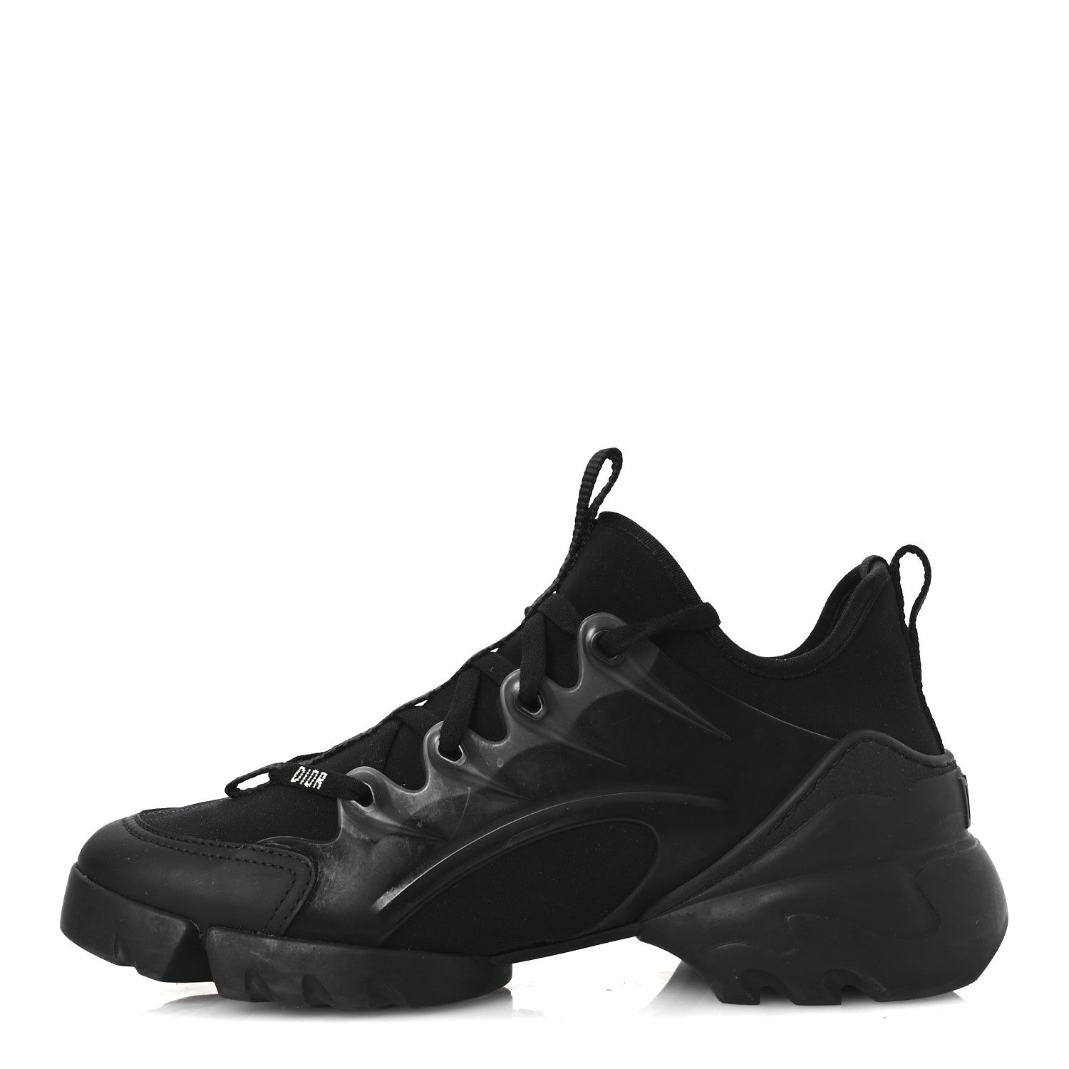 Neoprene Rubber Womens D-Connect Sneakers 37.5 Black
