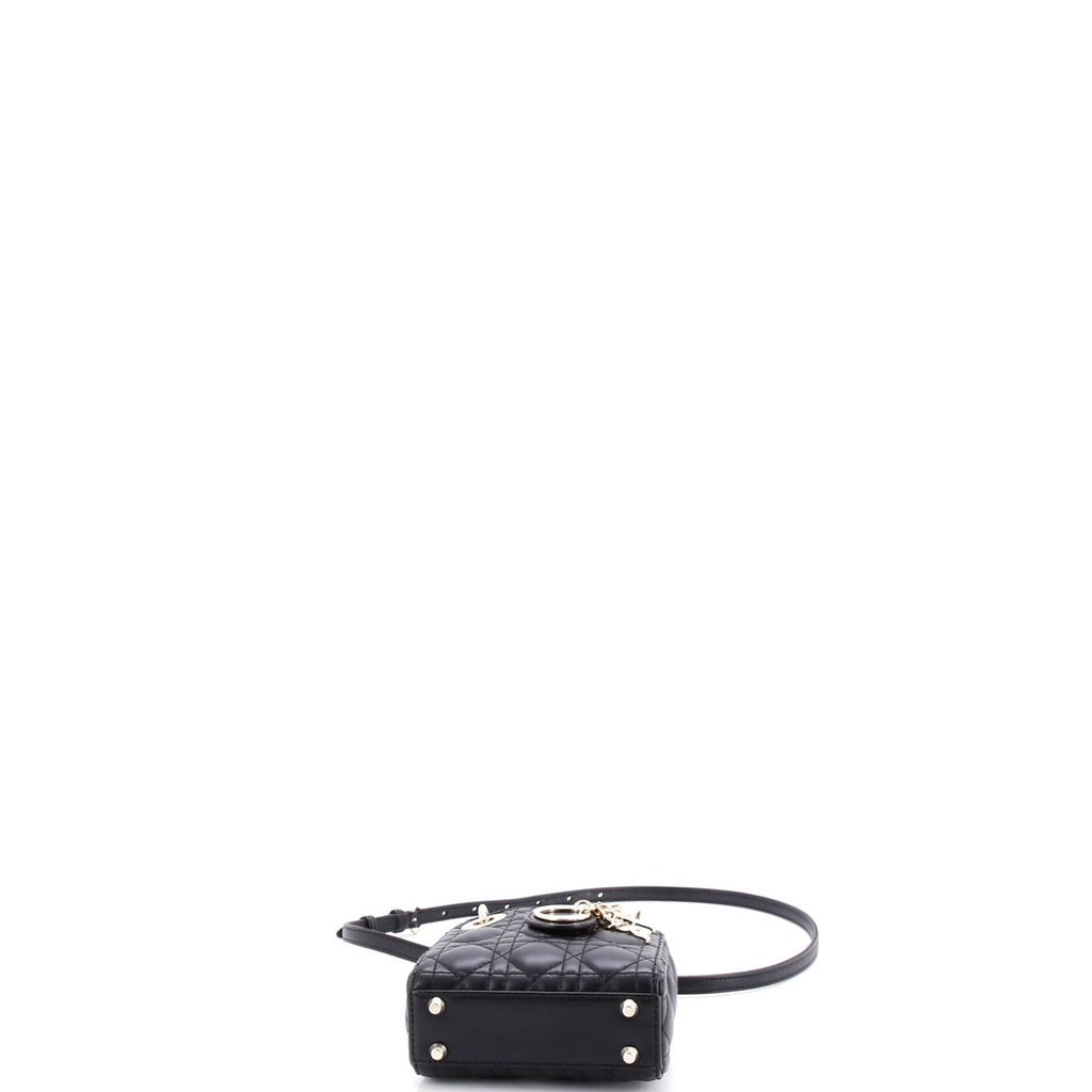 Lady Dior Bag Cannage Quilt Lambskin Micro