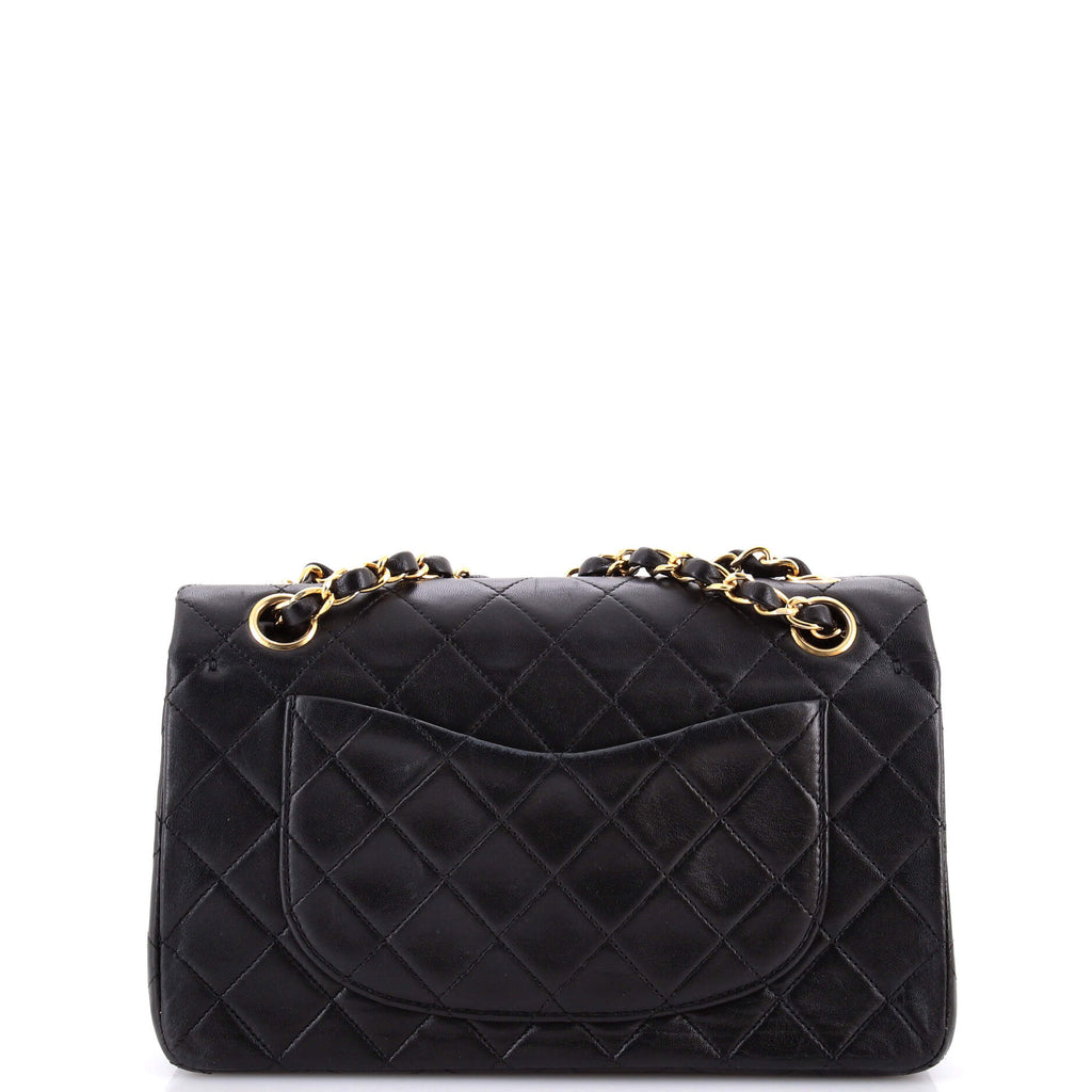 Vintage Classic Double Flap Bag Quilted Lambskin Small
