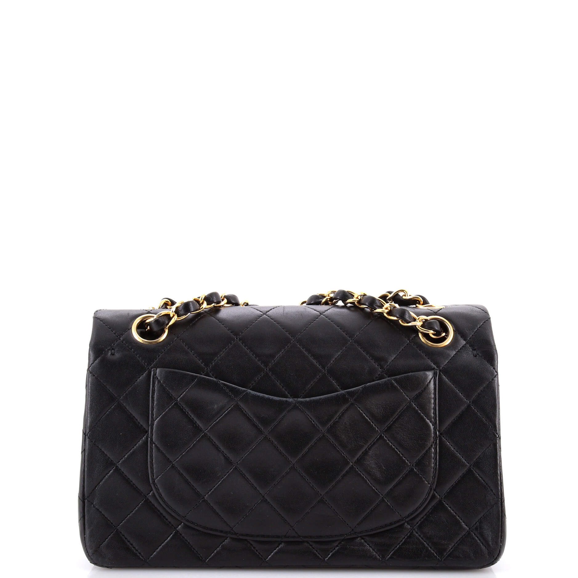 Vintage Classic Double Flap Bag Quilted Lambskin Small