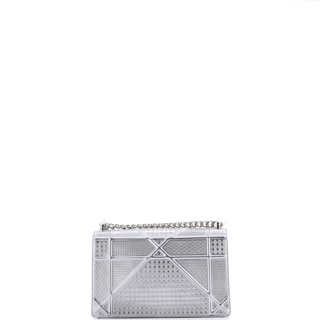 Diorama Flap Bag Cannage Embossed Calfskin Small