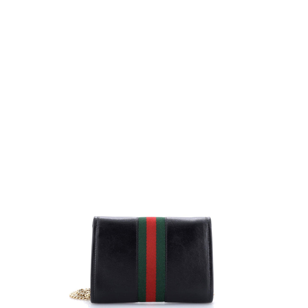 Rajah Web Chain Shoulder Bag Leather Mini