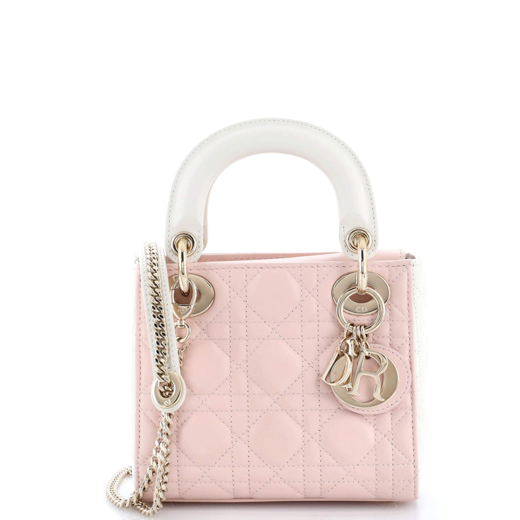 Lady Dior Chain Bag Cannage Quilt Lambskin Mini