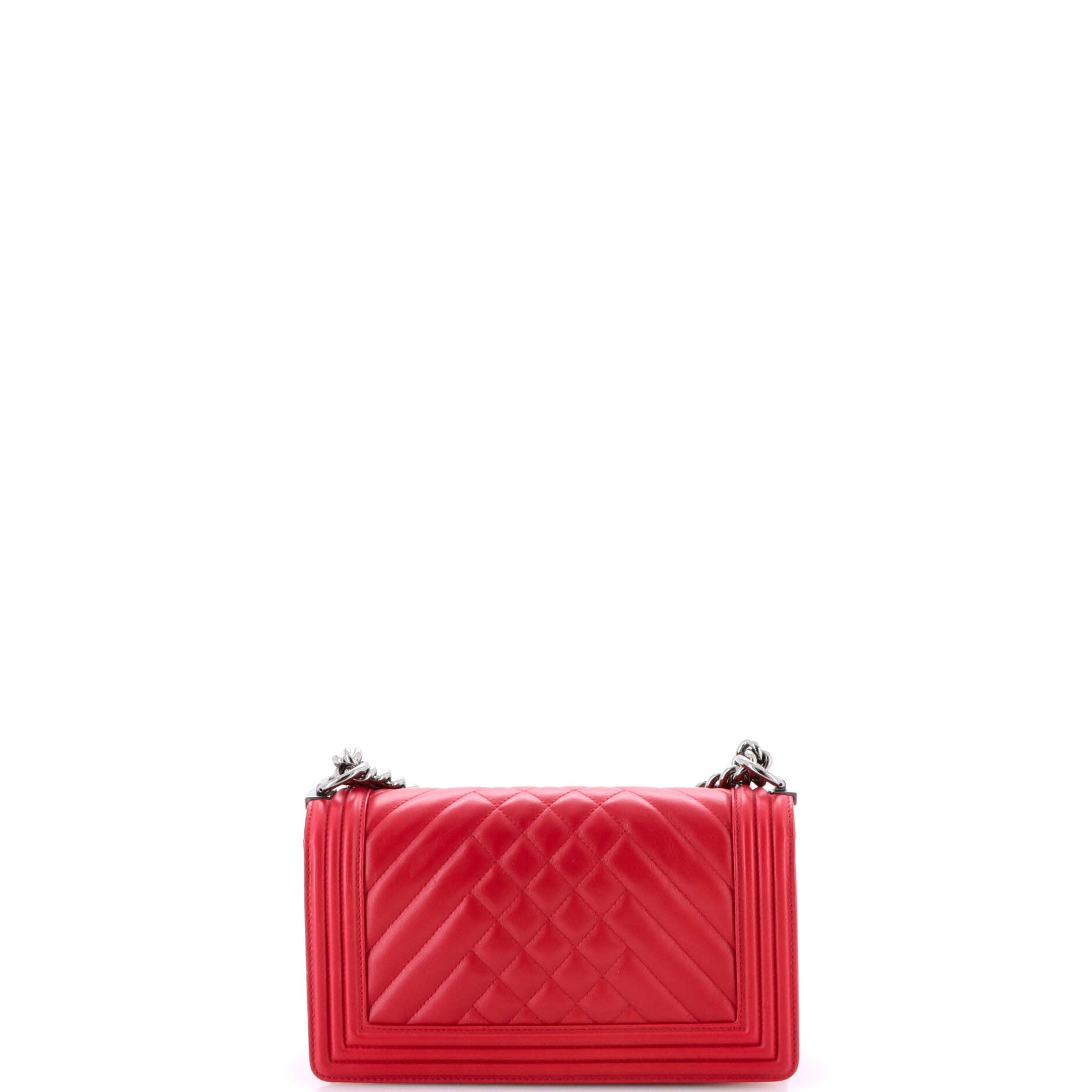 Boy Flap Bag Chevron Lambskin Old Medium