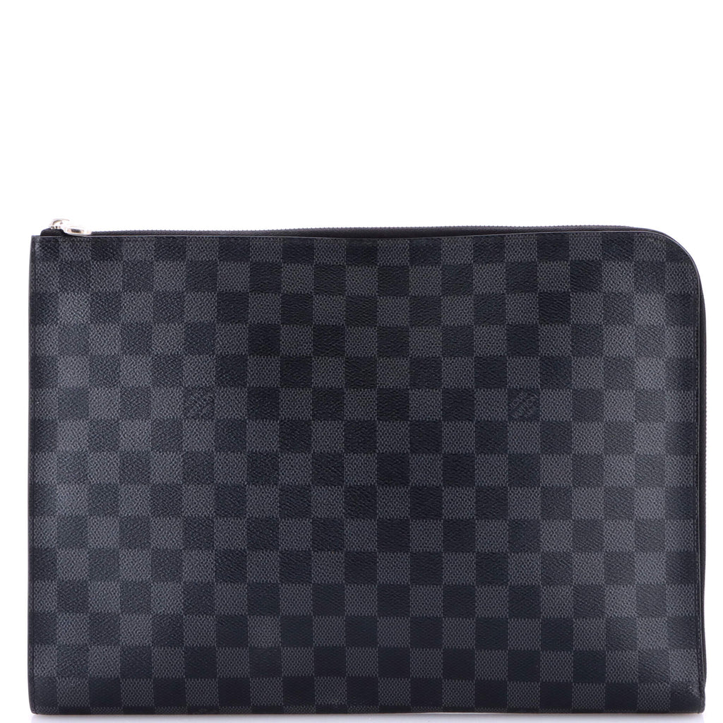 Zip Around Pochette Jour Damier Graphite GM