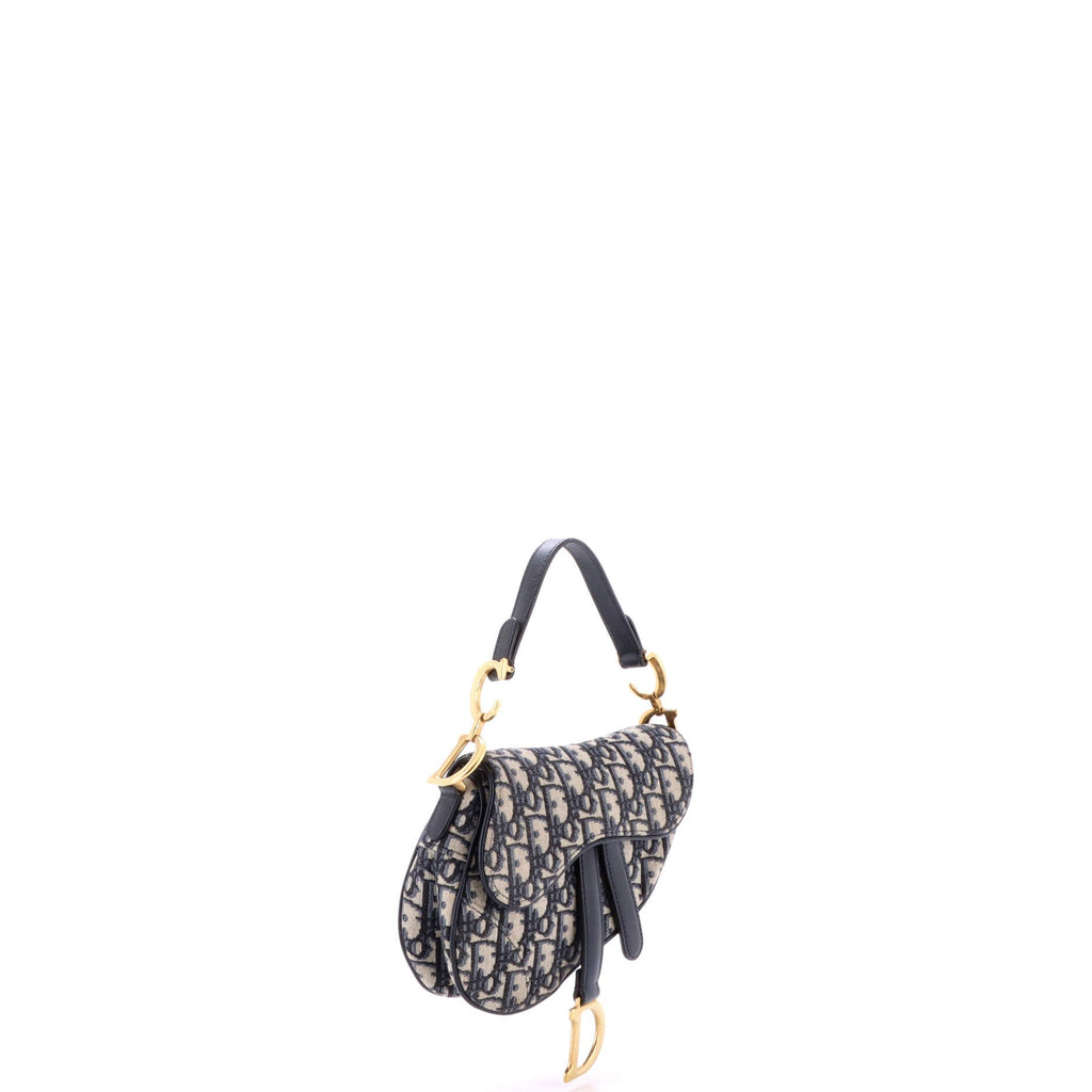 Saddle Handbag Oblique Canvas Mini