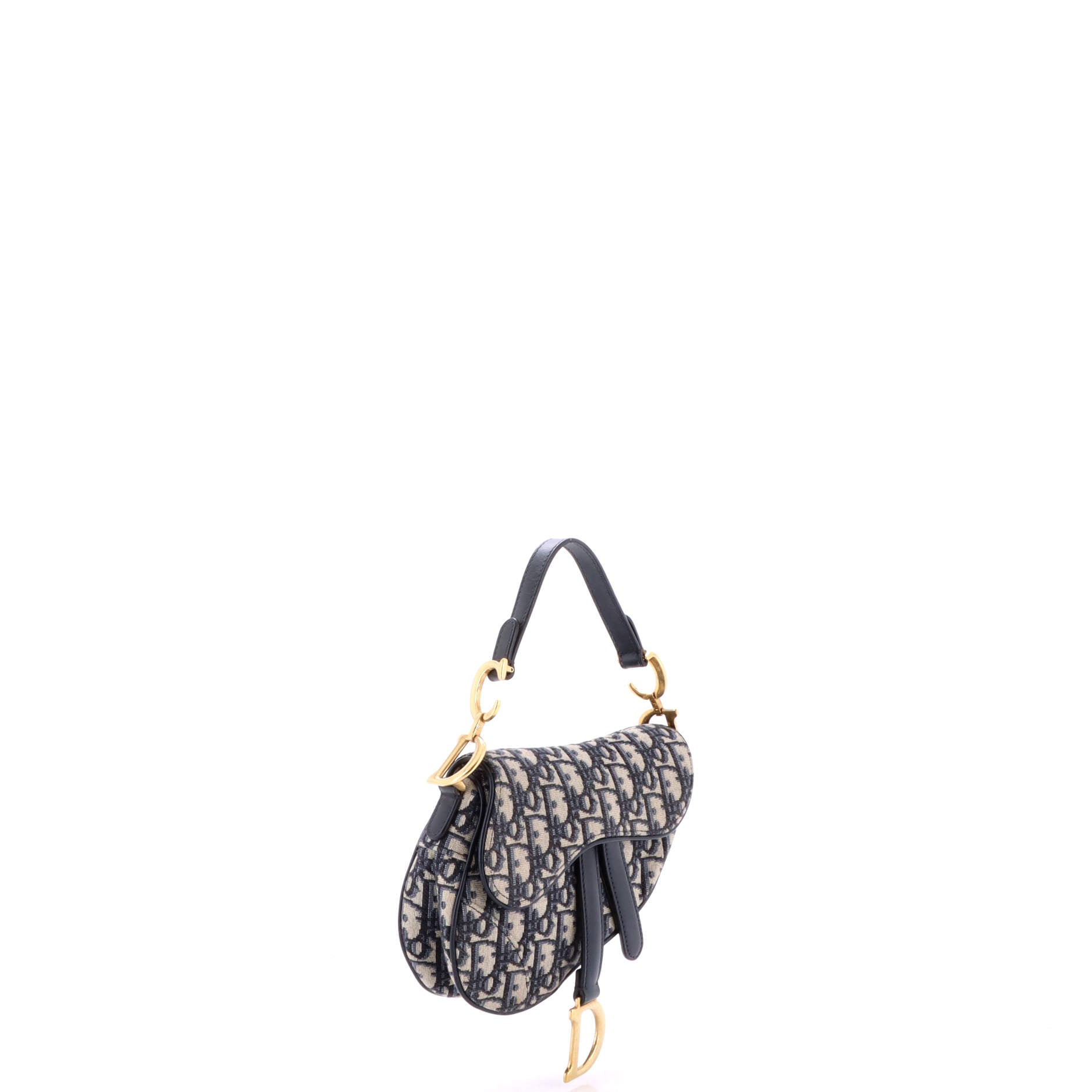 Saddle Handbag Oblique Canvas Mini