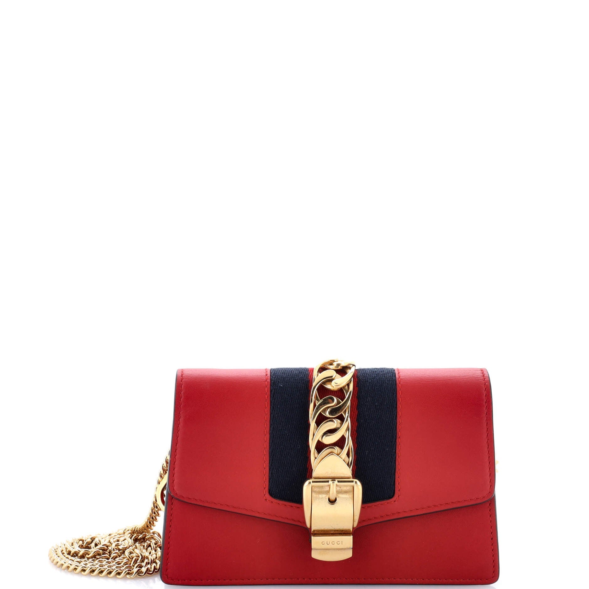 Sylvie Chain Shoulder Bag Leather Super Mini