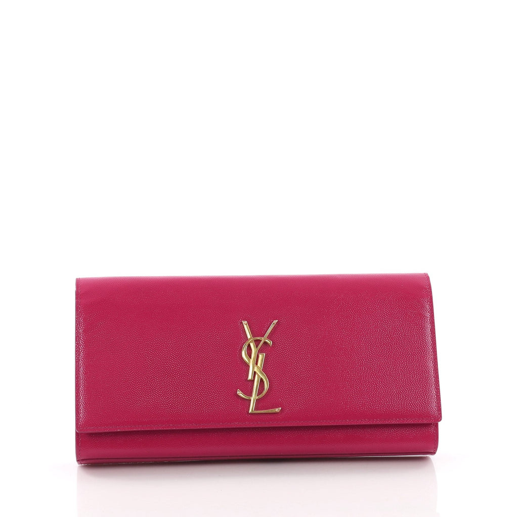 Classic Monogram Clutch Leather Long