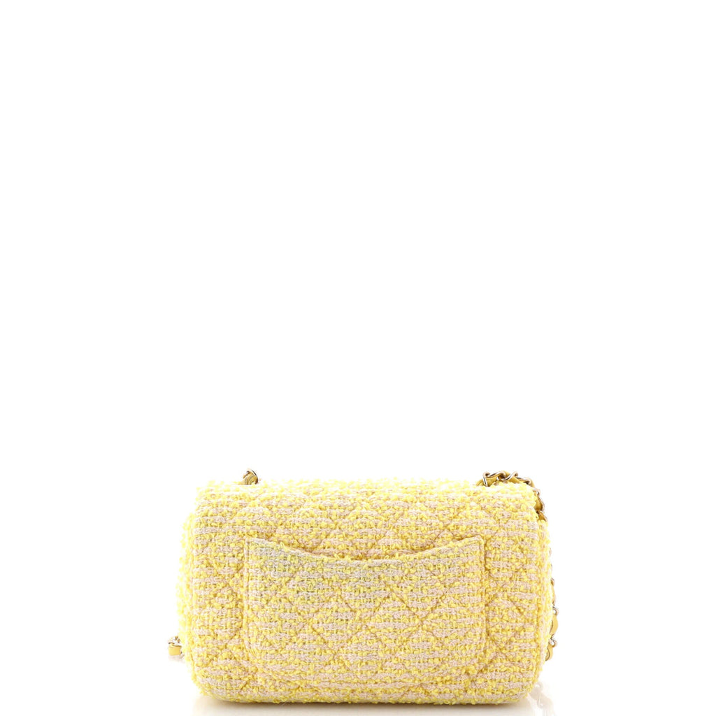 Classic Single Flap Bag Quilted Tweed Mini