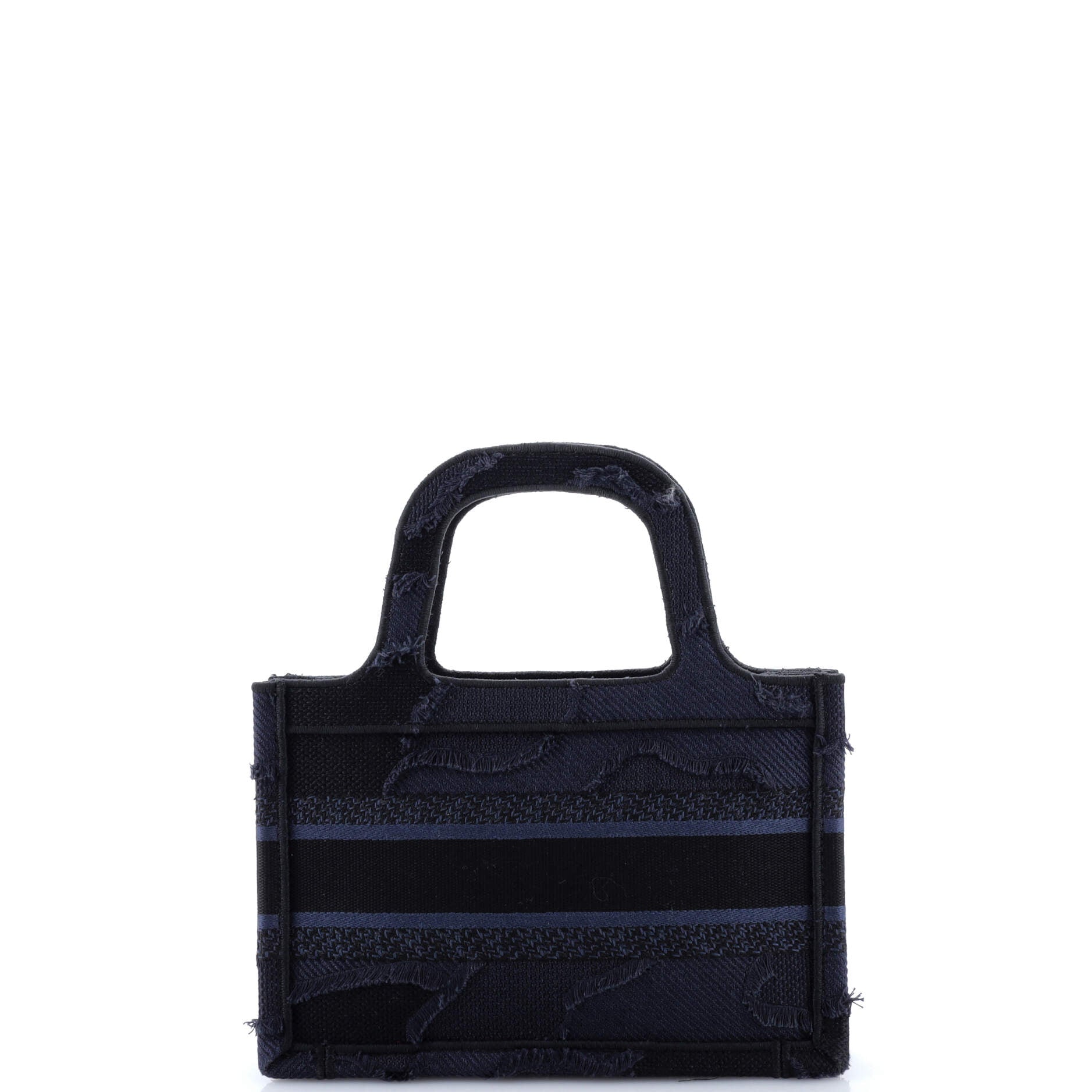 Book Tote Camouflage Embroidered Canvas Mini