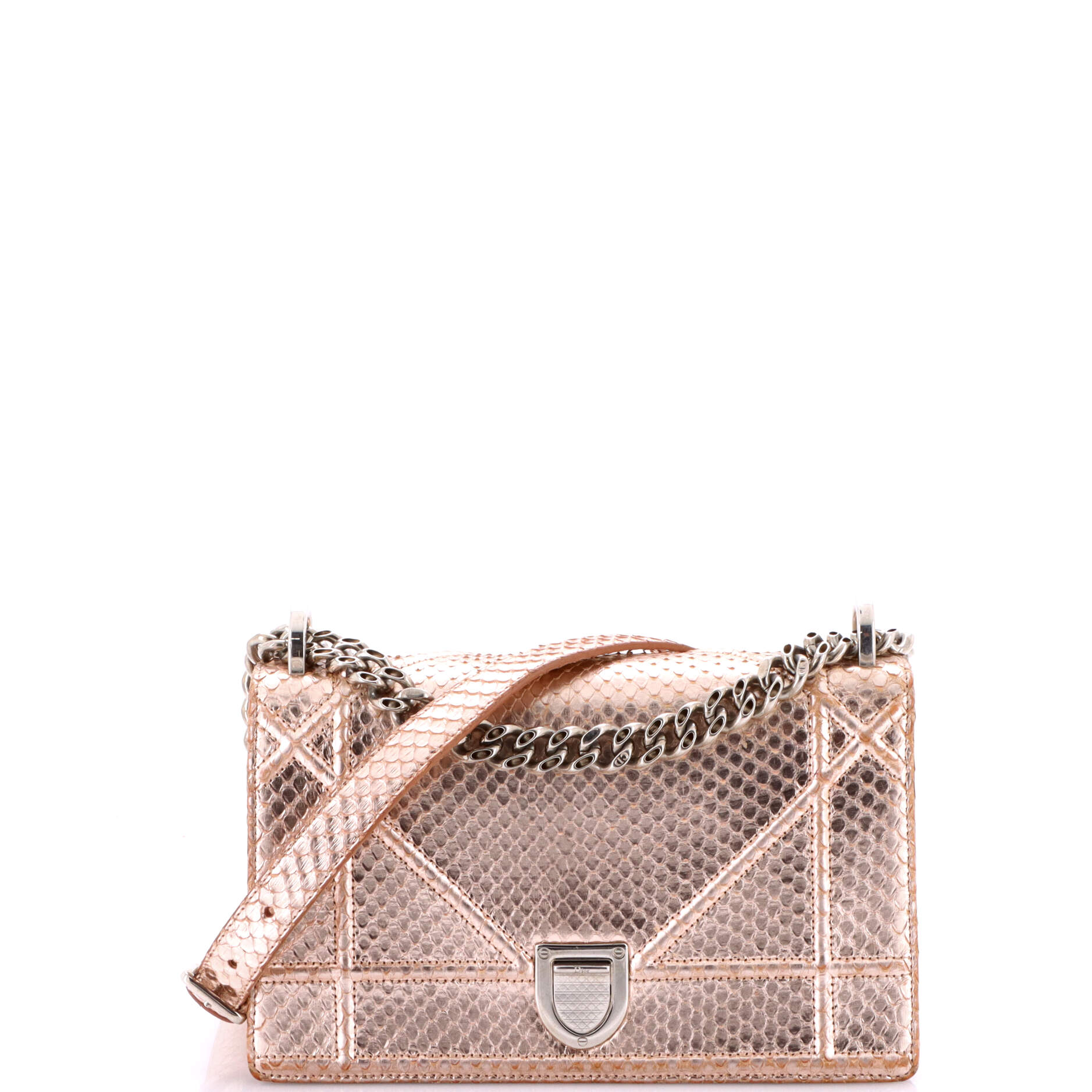 Diorama Flap Bag Python Small
