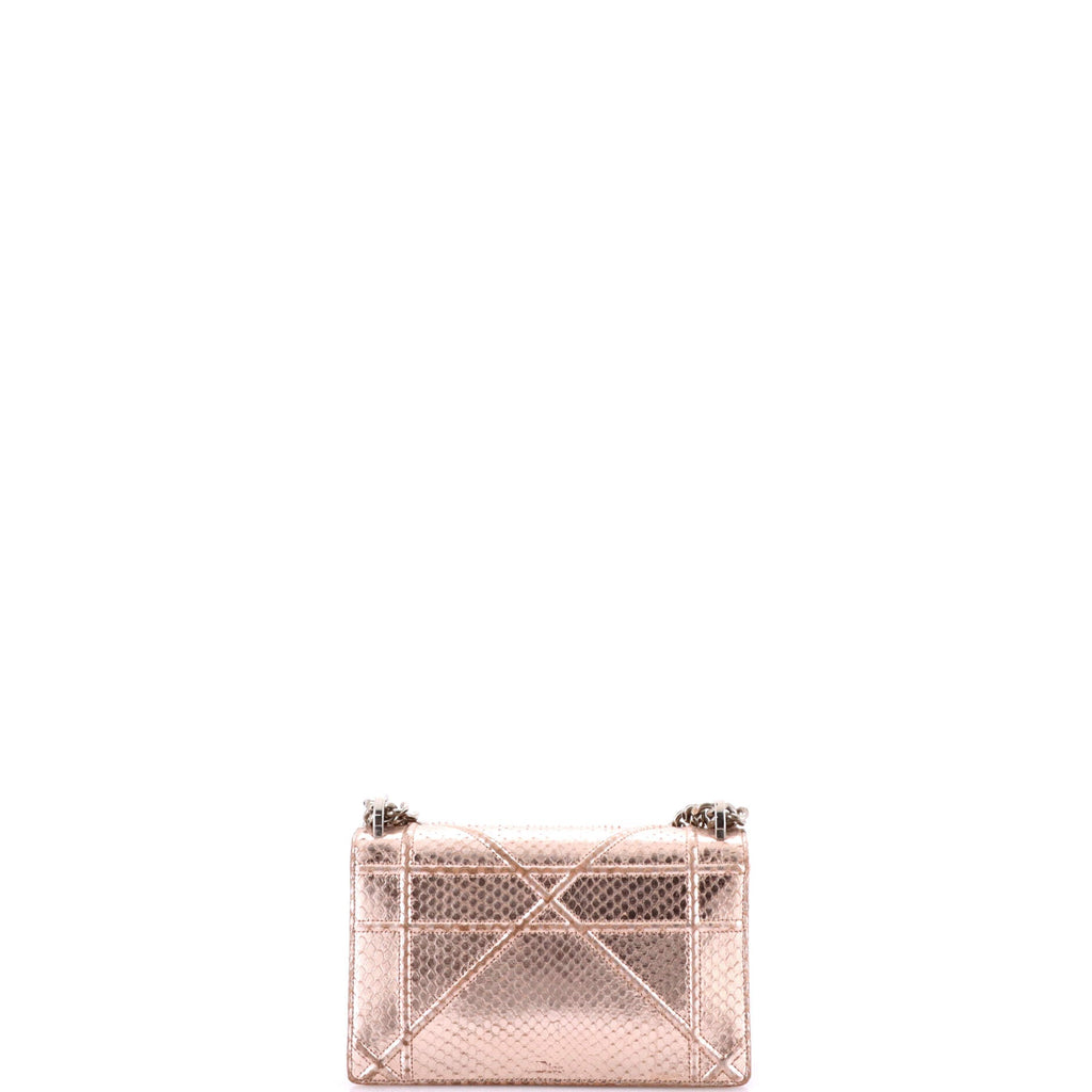 Diorama Flap Bag Python Small
