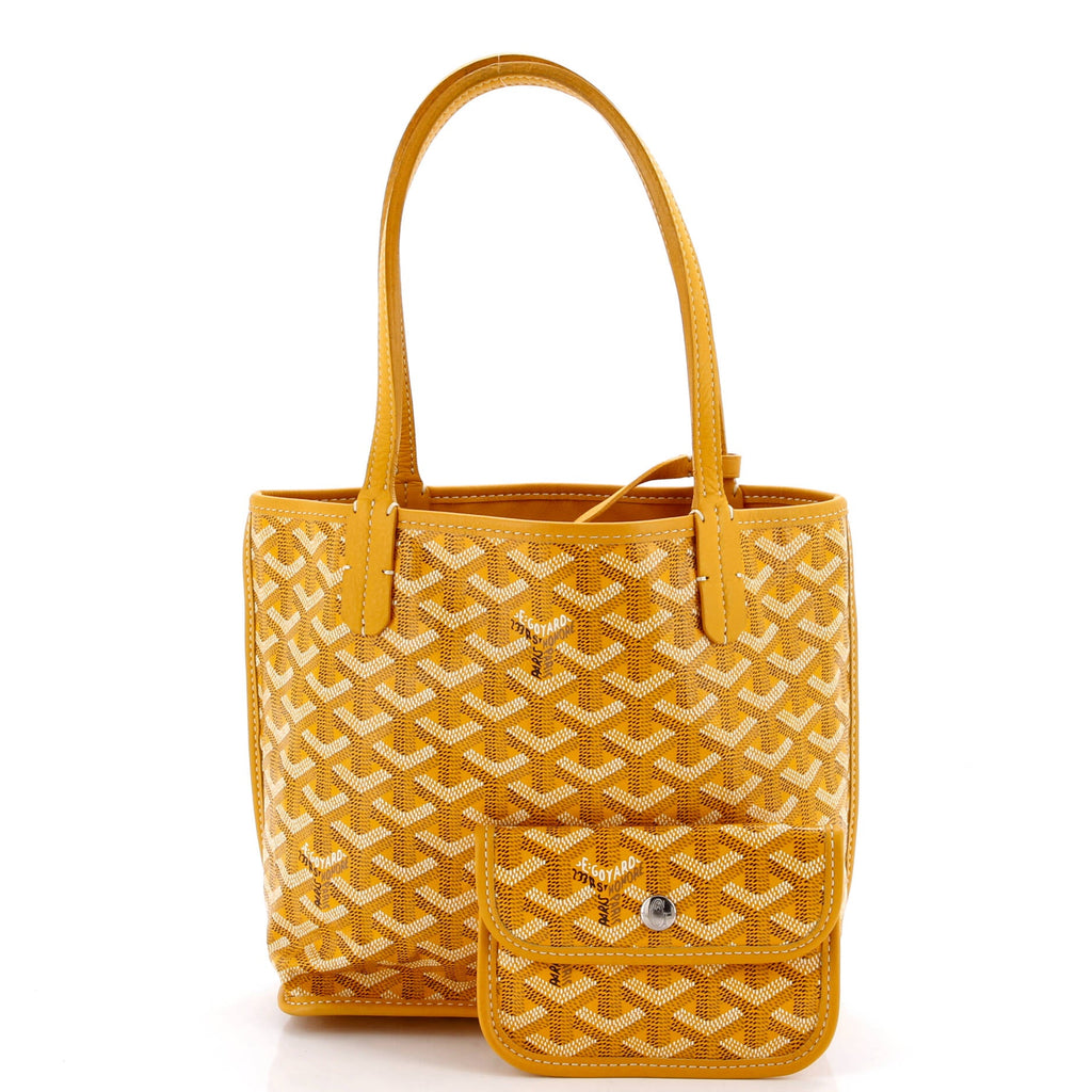 Anjou Reversible Tote Coated Canvas Mini