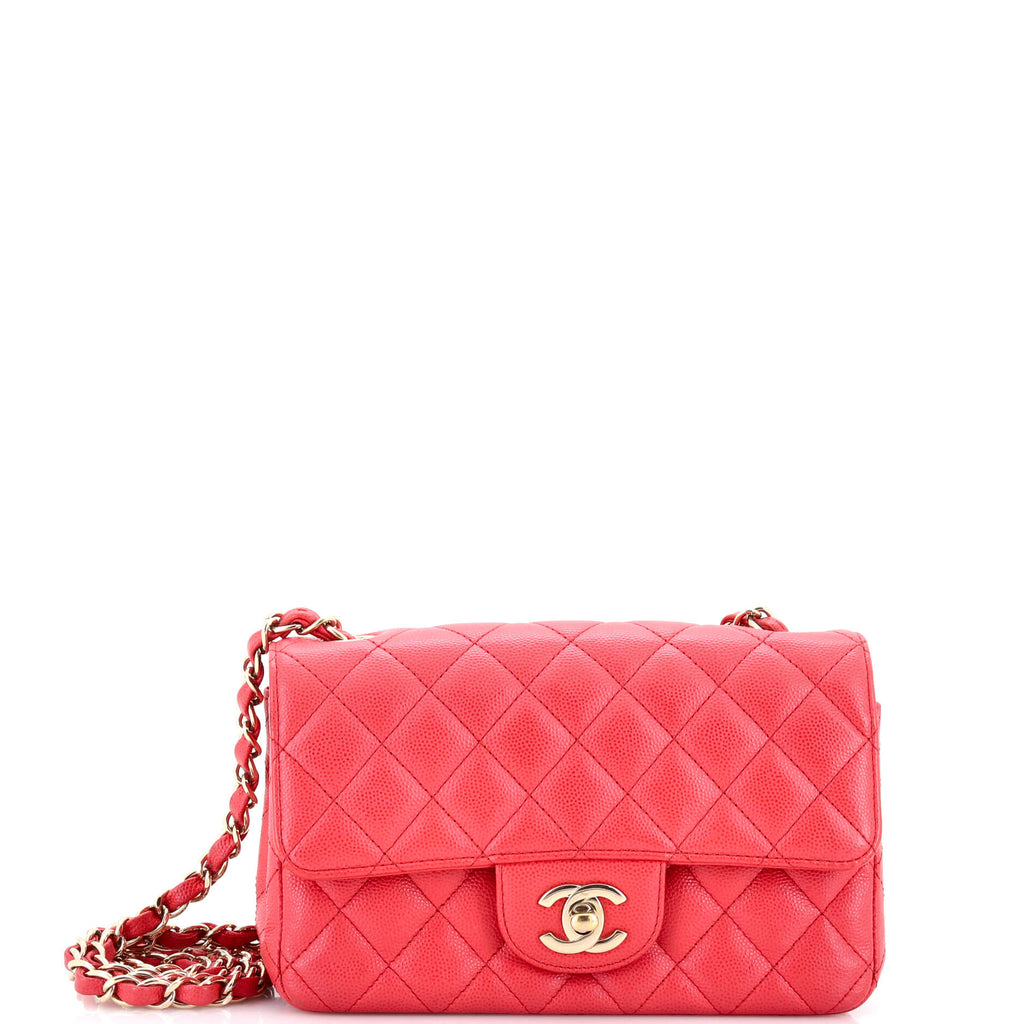 Classic Single Flap Bag Quilted Caviar Mini