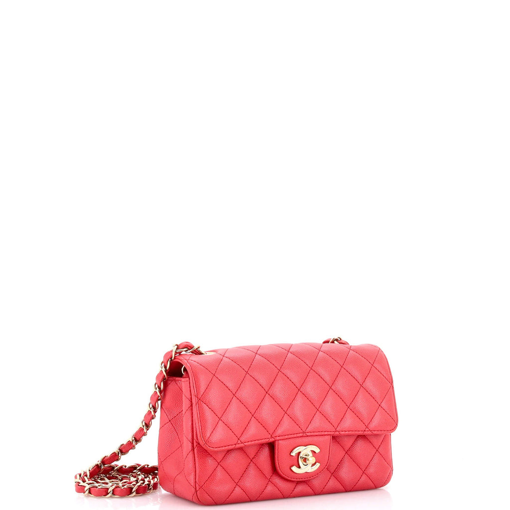 Classic Single Flap Bag Quilted Caviar Mini