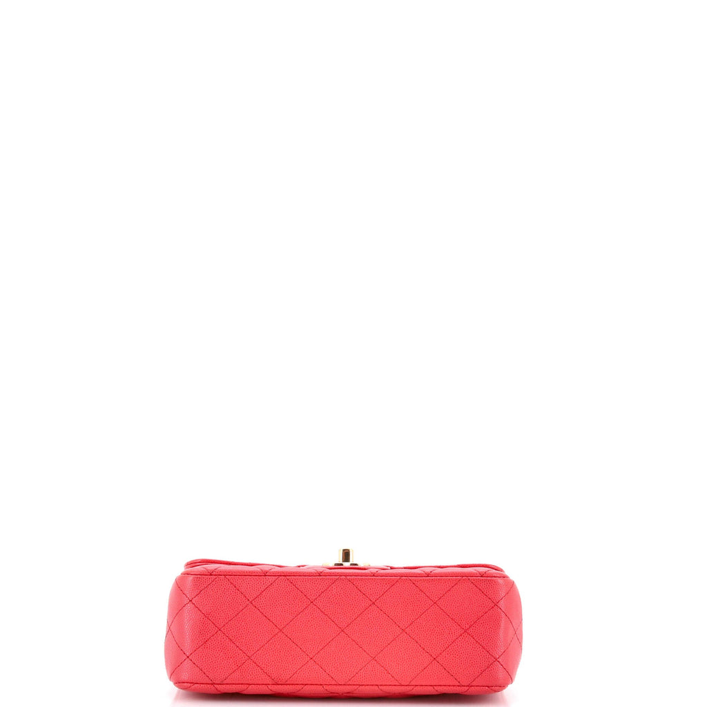 Classic Single Flap Bag Quilted Caviar Mini