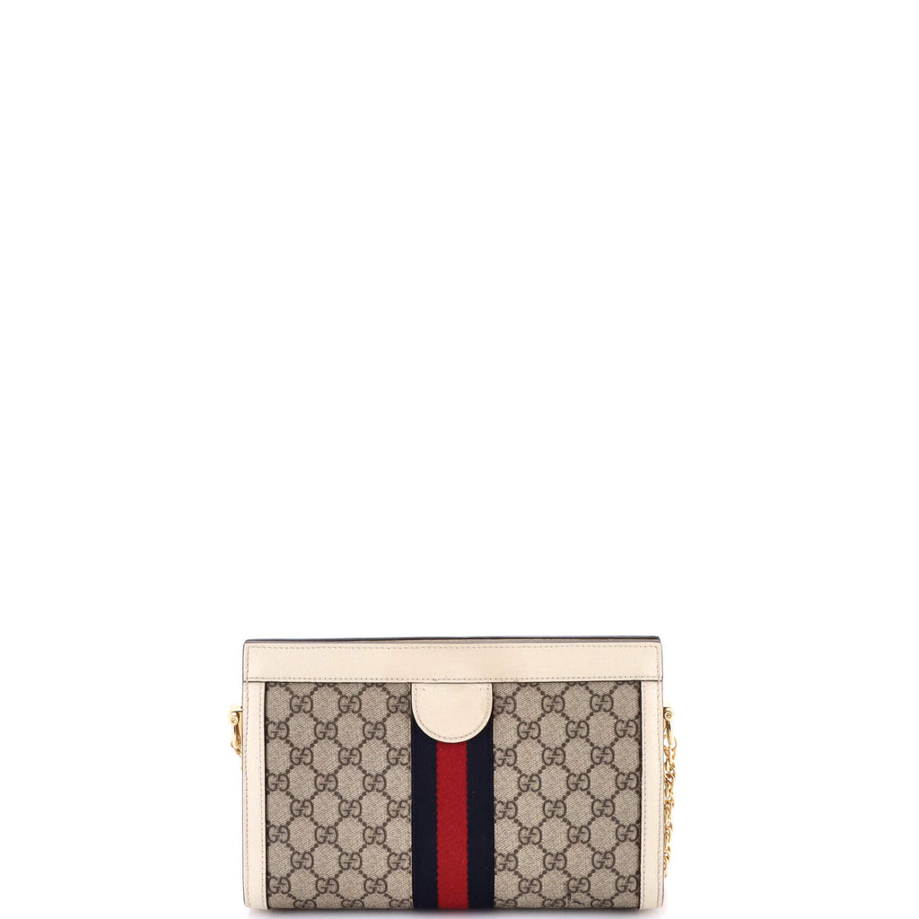 Ophidia Chain Shoulder Bag GG Coated Canvas Small