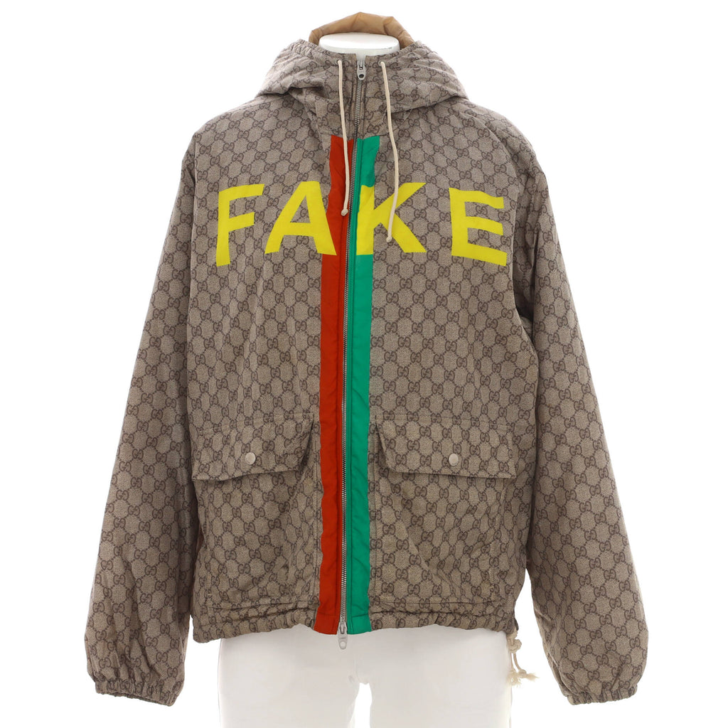 Men's Fake/Not Windbreaker Printed GG Polyamide