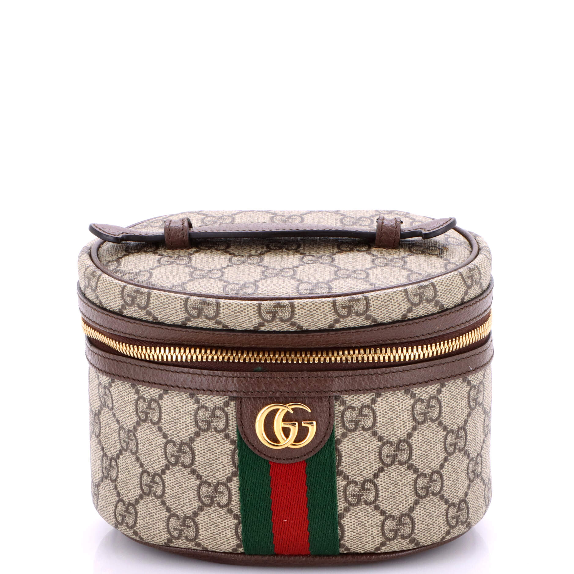 Ophidia Top Handle Cosmetic Case GG Coated Canvas Mini
