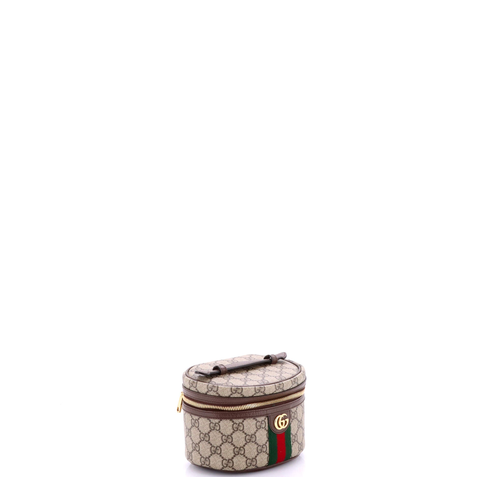 Ophidia Top Handle Cosmetic Case GG Coated Canvas Mini