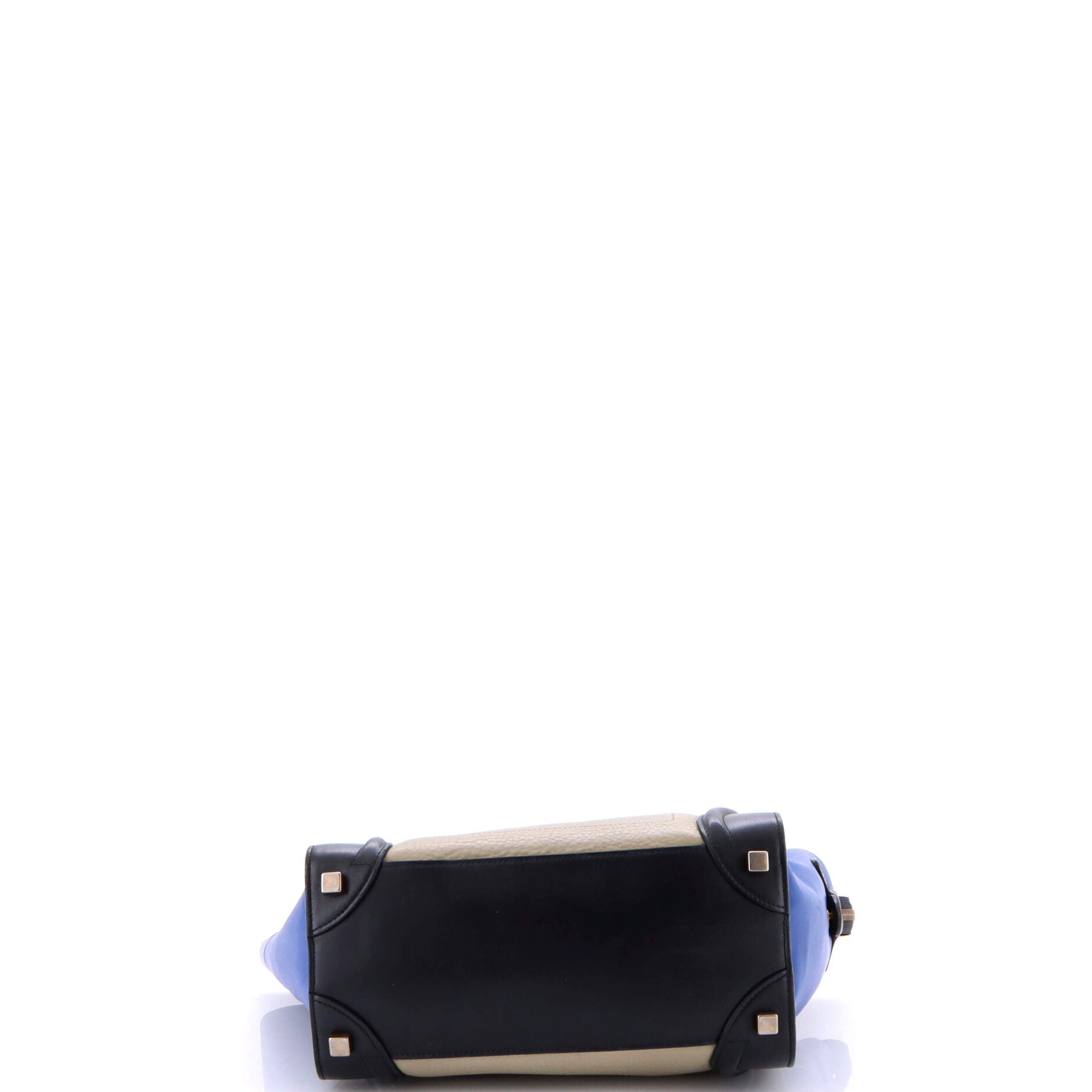 Tricolor Luggage Bag Leather Micro