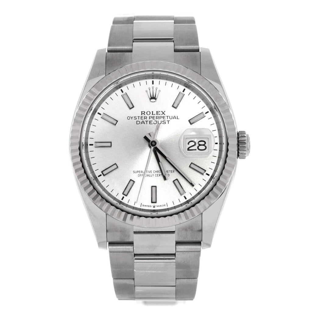 Oyster Perpetual Datejust Automatic Watch Stainless Steel and White Gold 36