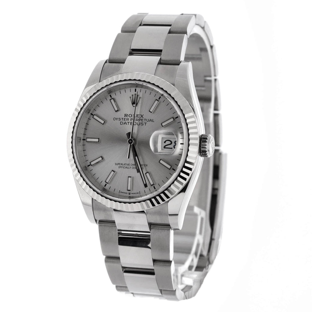 Oyster Perpetual Datejust Automatic Watch Stainless Steel and White Gold 36