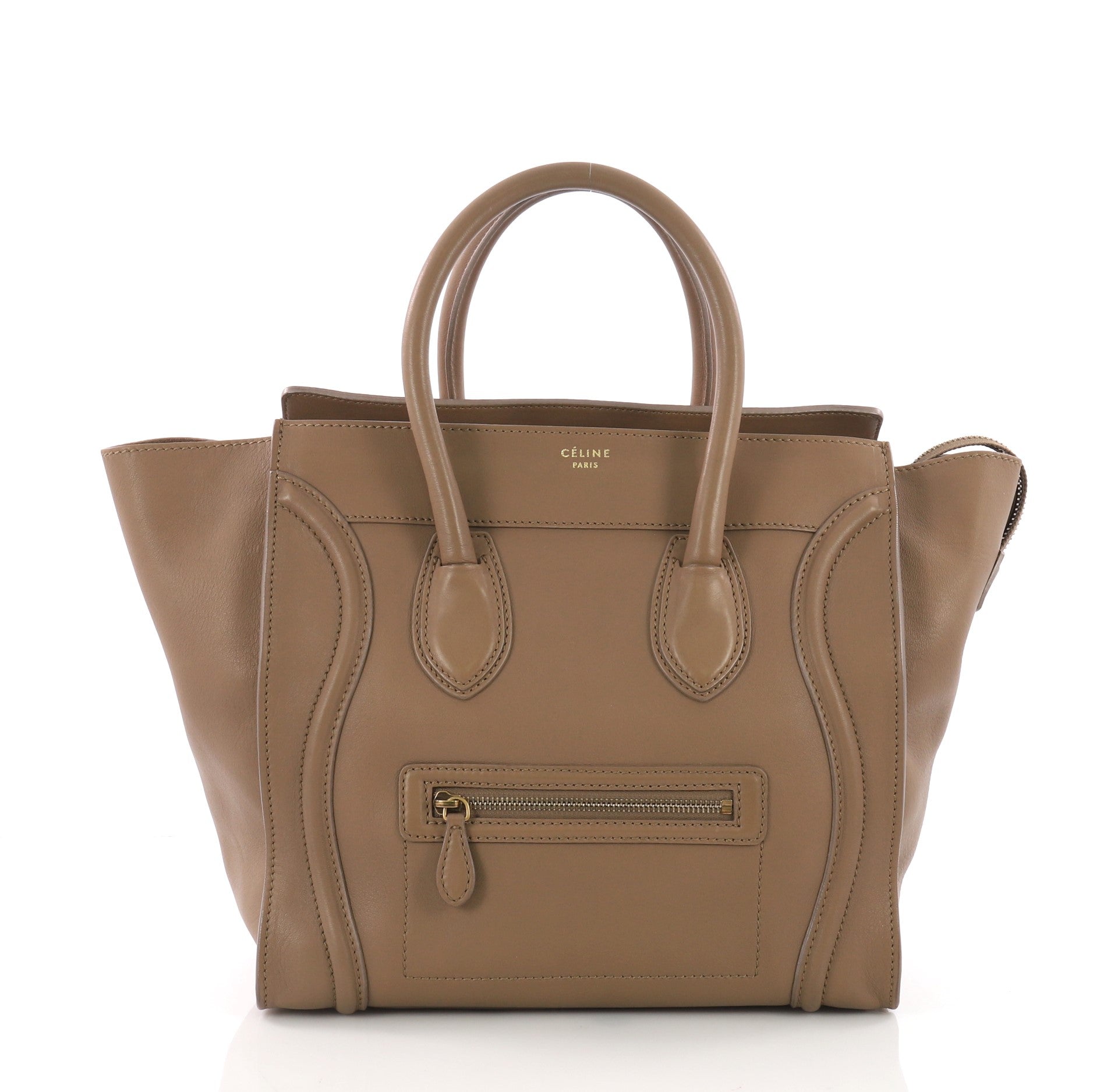 Luggage Handbag Smooth Leather Mini