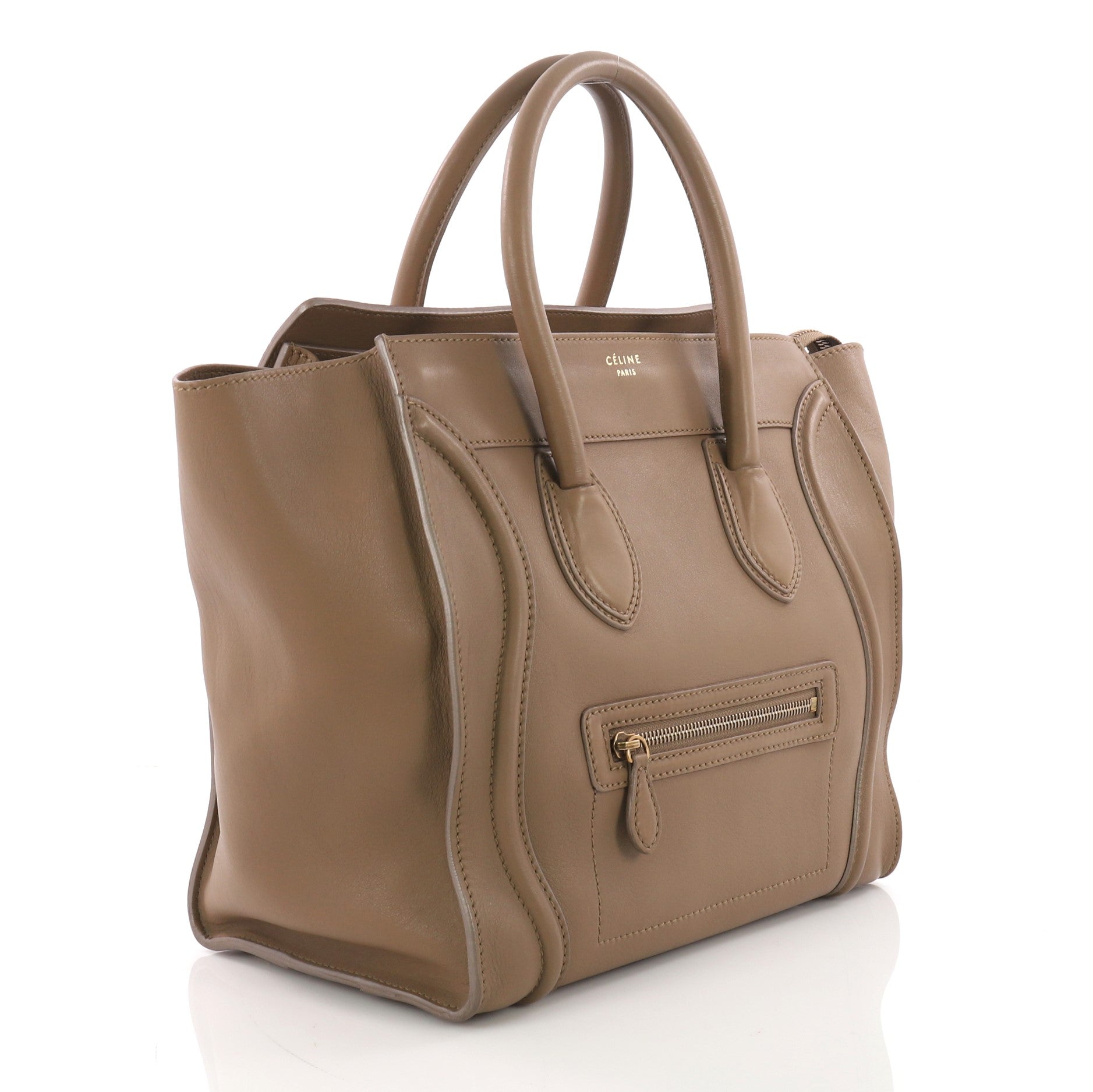 Luggage Handbag Smooth Leather Mini