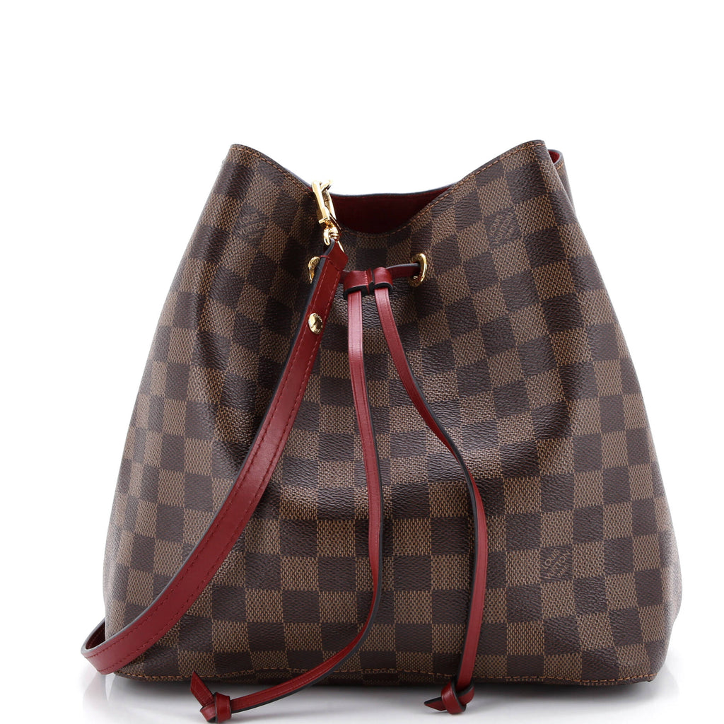 NeoNoe Handbag Damier with Leather MM