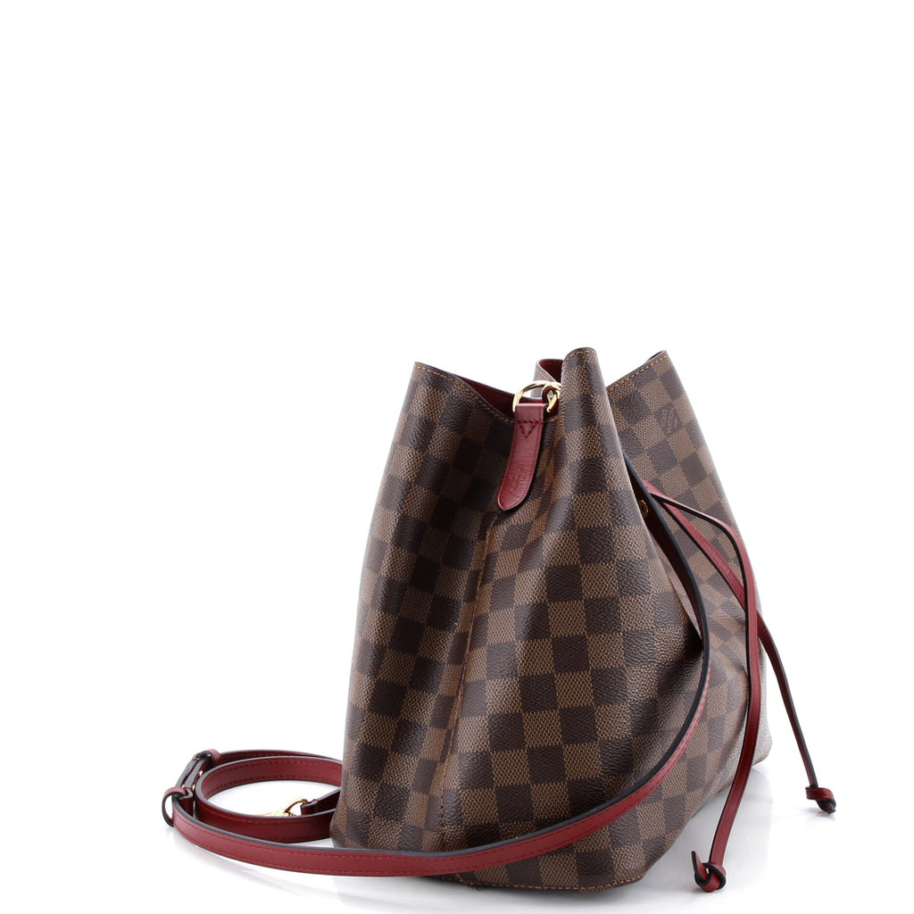 NeoNoe Handbag Damier with Leather MM