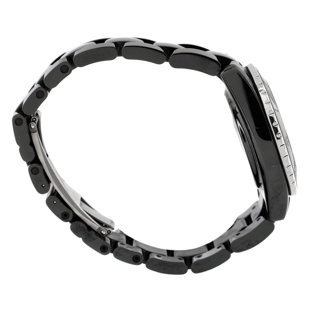 J12 Automatic Watch Ceramic and Stainless Steel with Diamond Markers 38