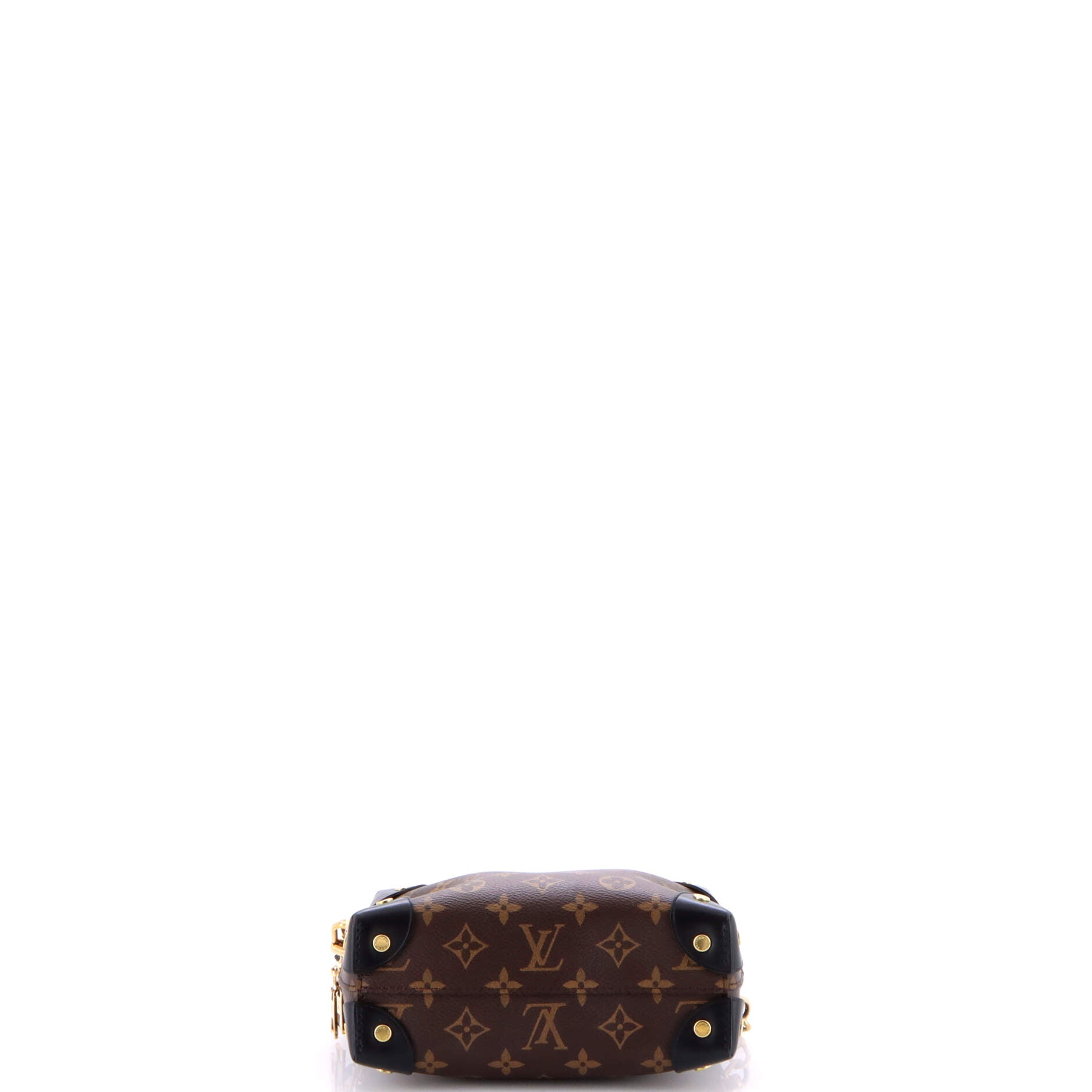 Petite Malle Souple Handbag Monogram Canvas with Leather