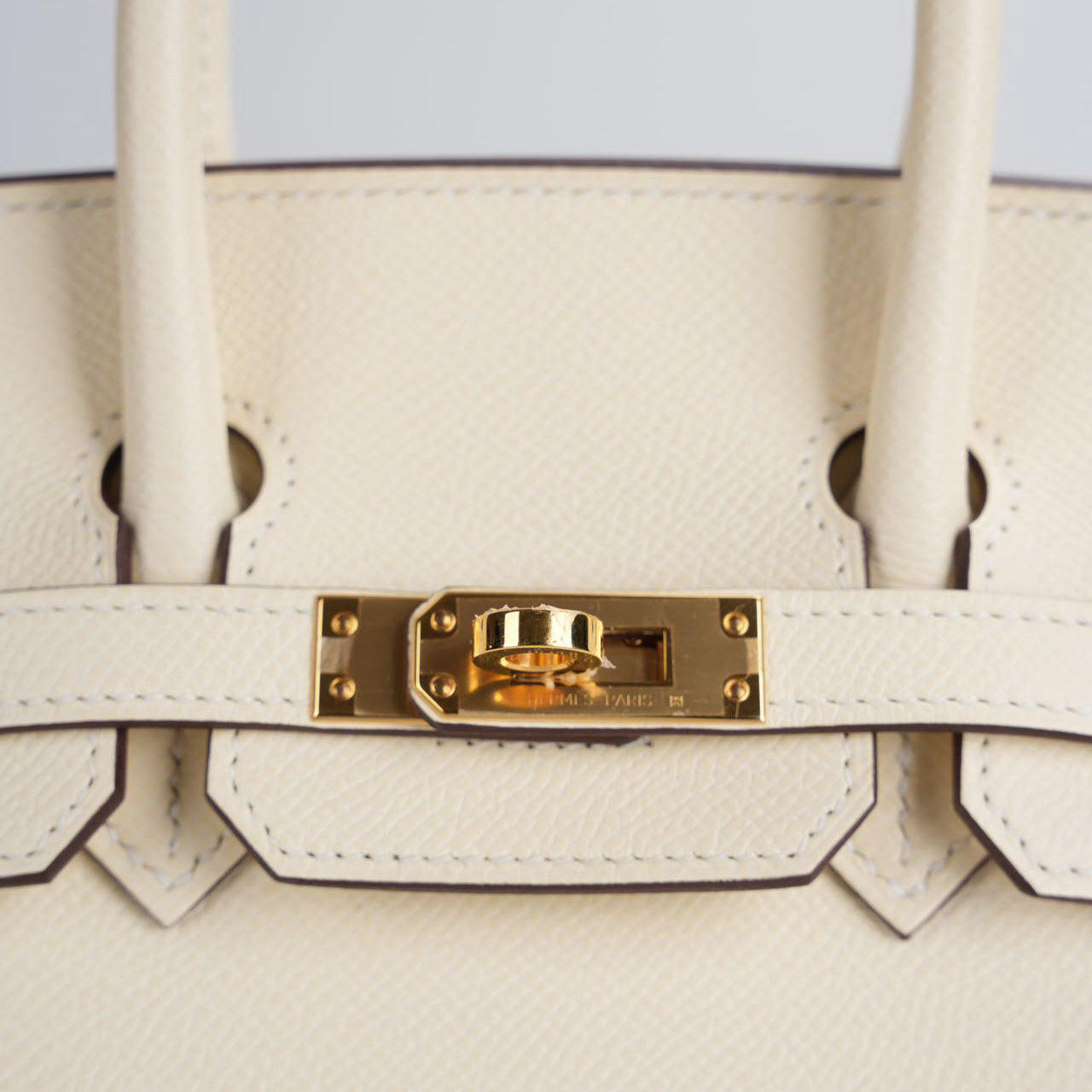 Hermes Birkin 25cm Sellier Bag in Nata Epsom Leather With Gold Hardware From 2021