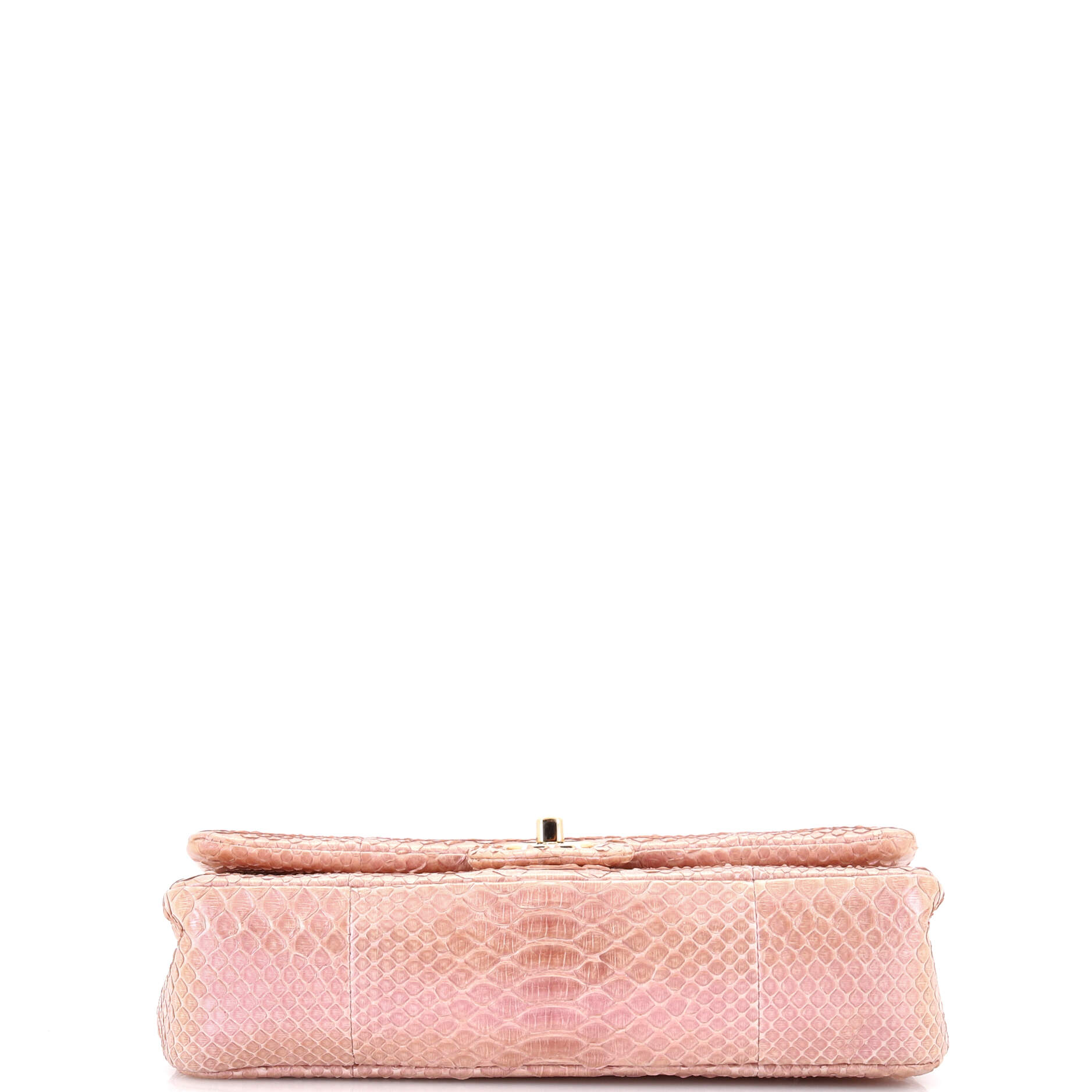 Classic Double Flap Bag Python Medium
