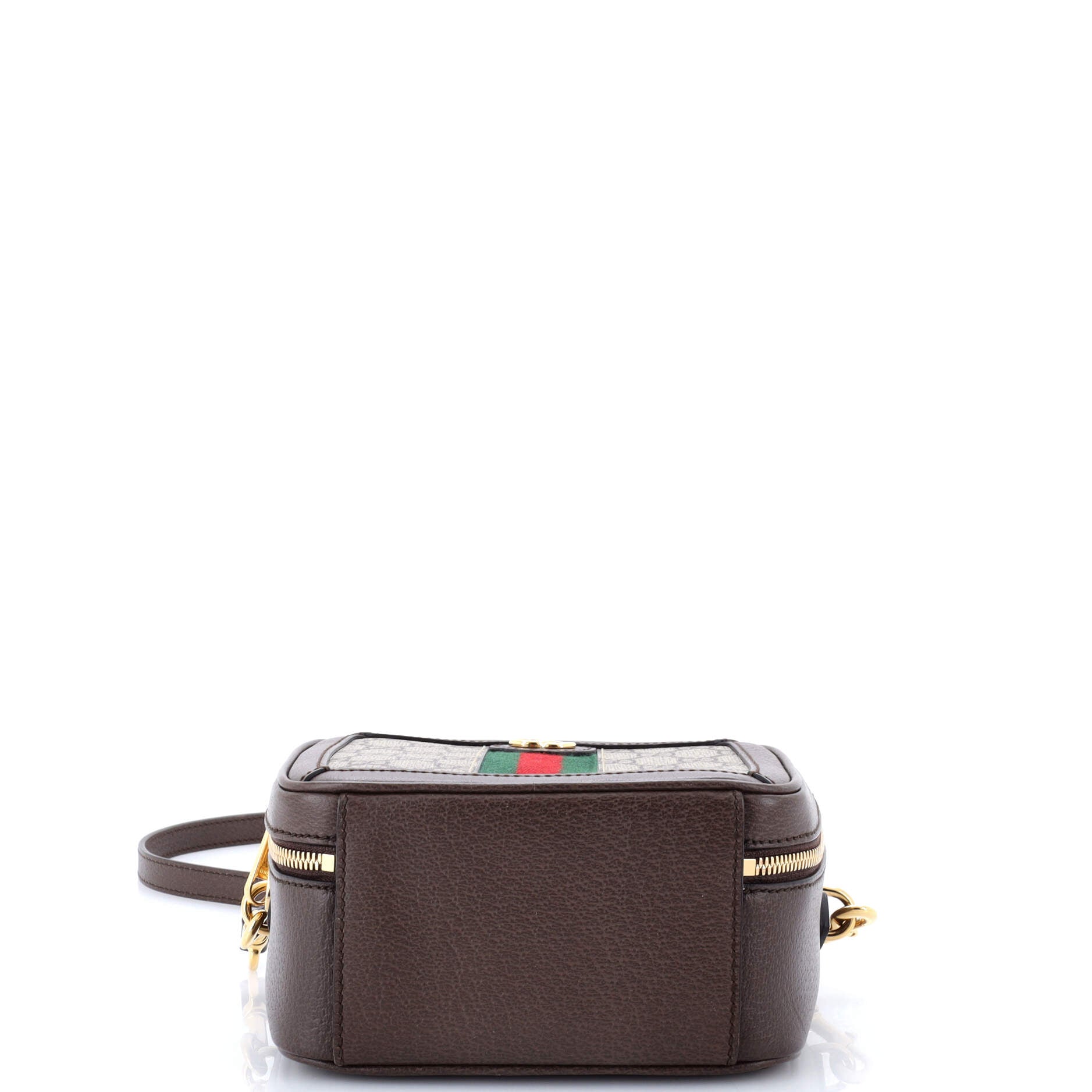 Ophidia Zip Around Top Handle Bag GG Coated Canvas with Leather Mini