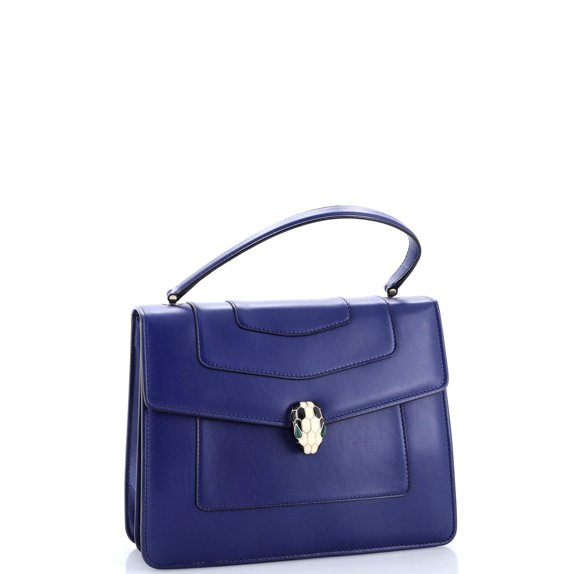Serpenti Forever Top Handle Bag Leather Medium