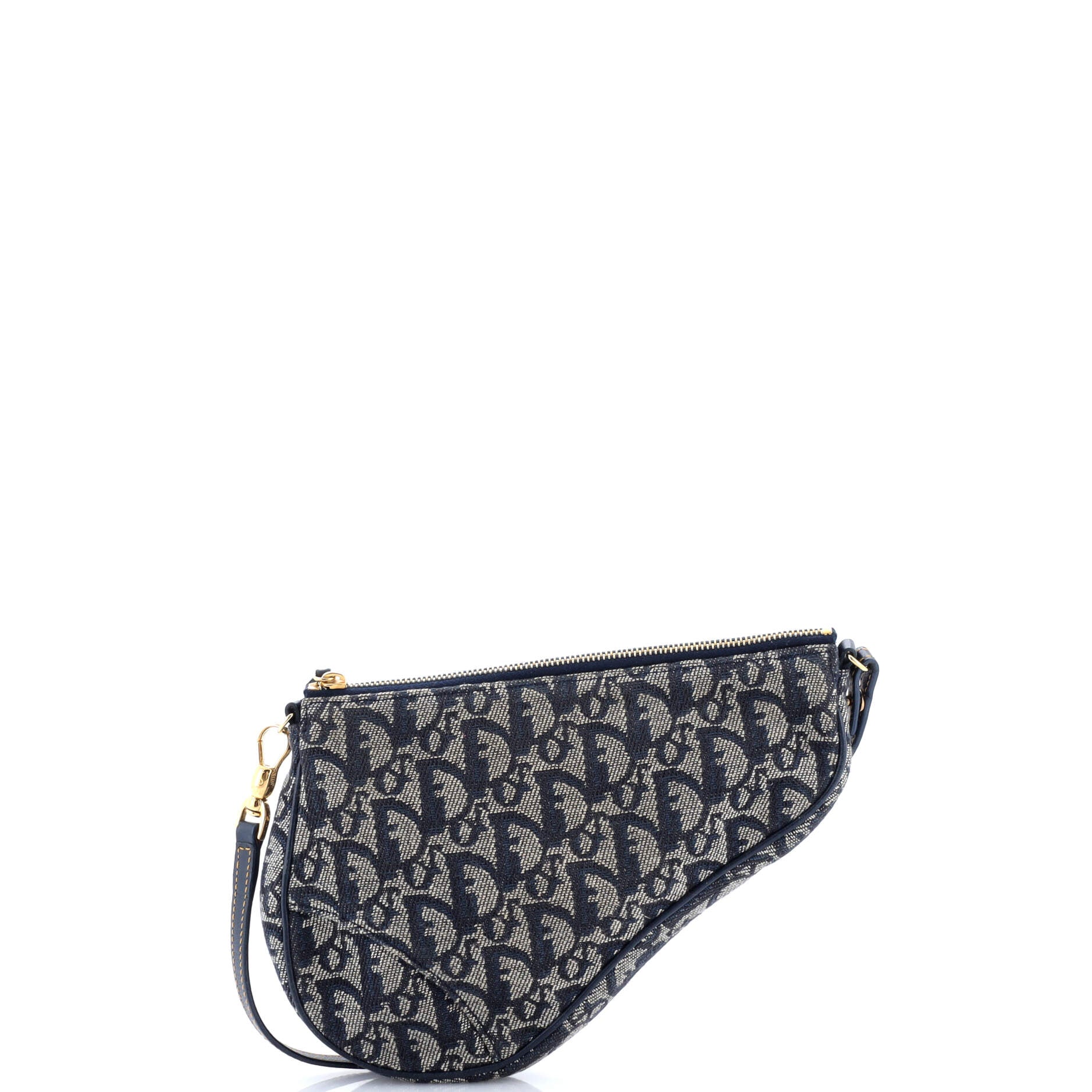 Vintage Saddle Bag Diorissimo Denim Mini