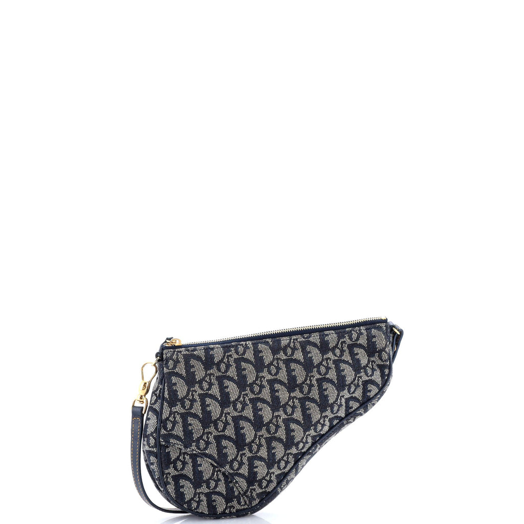 Vintage Saddle Bag Diorissimo Denim Mini