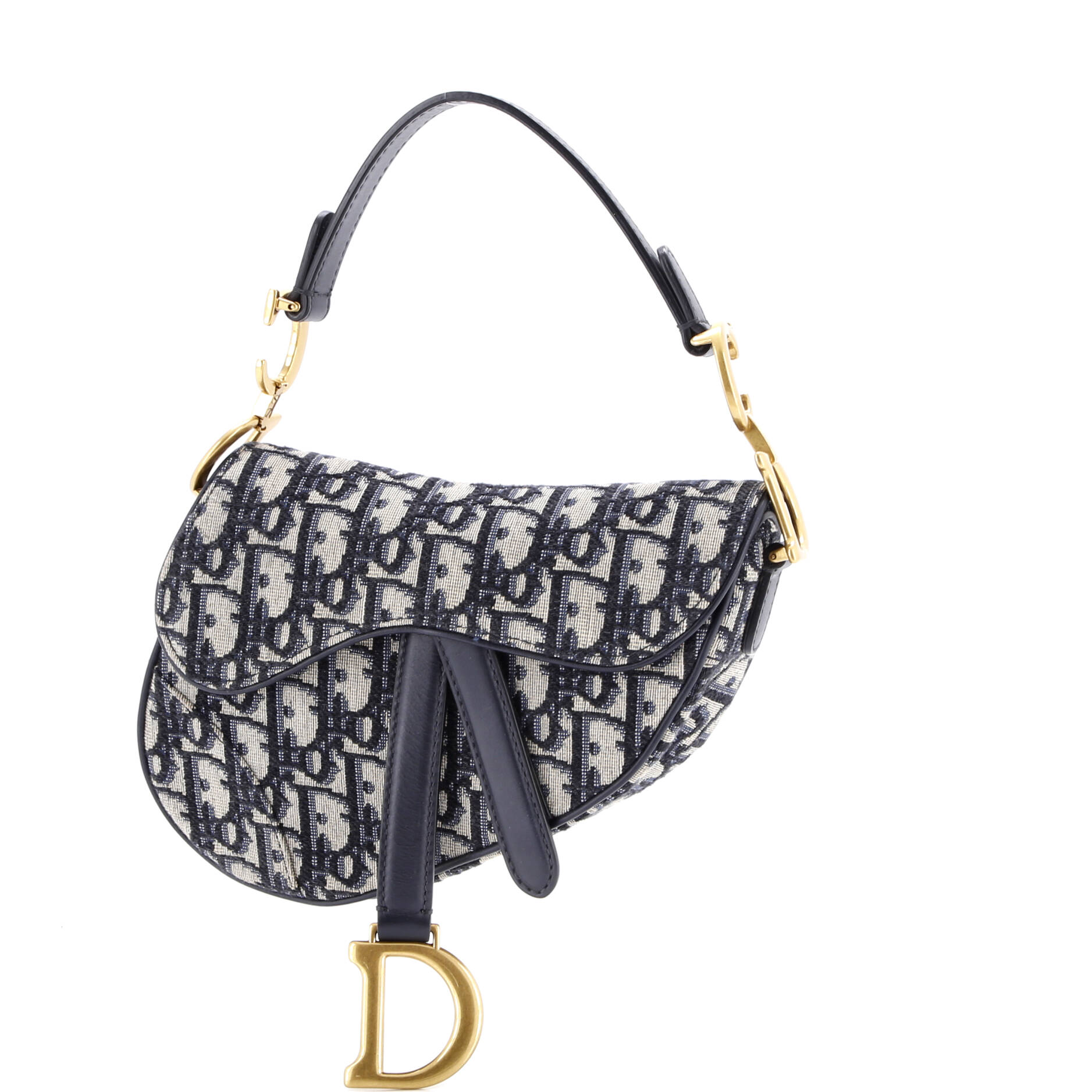 Saddle Handbag Oblique Canvas Mini