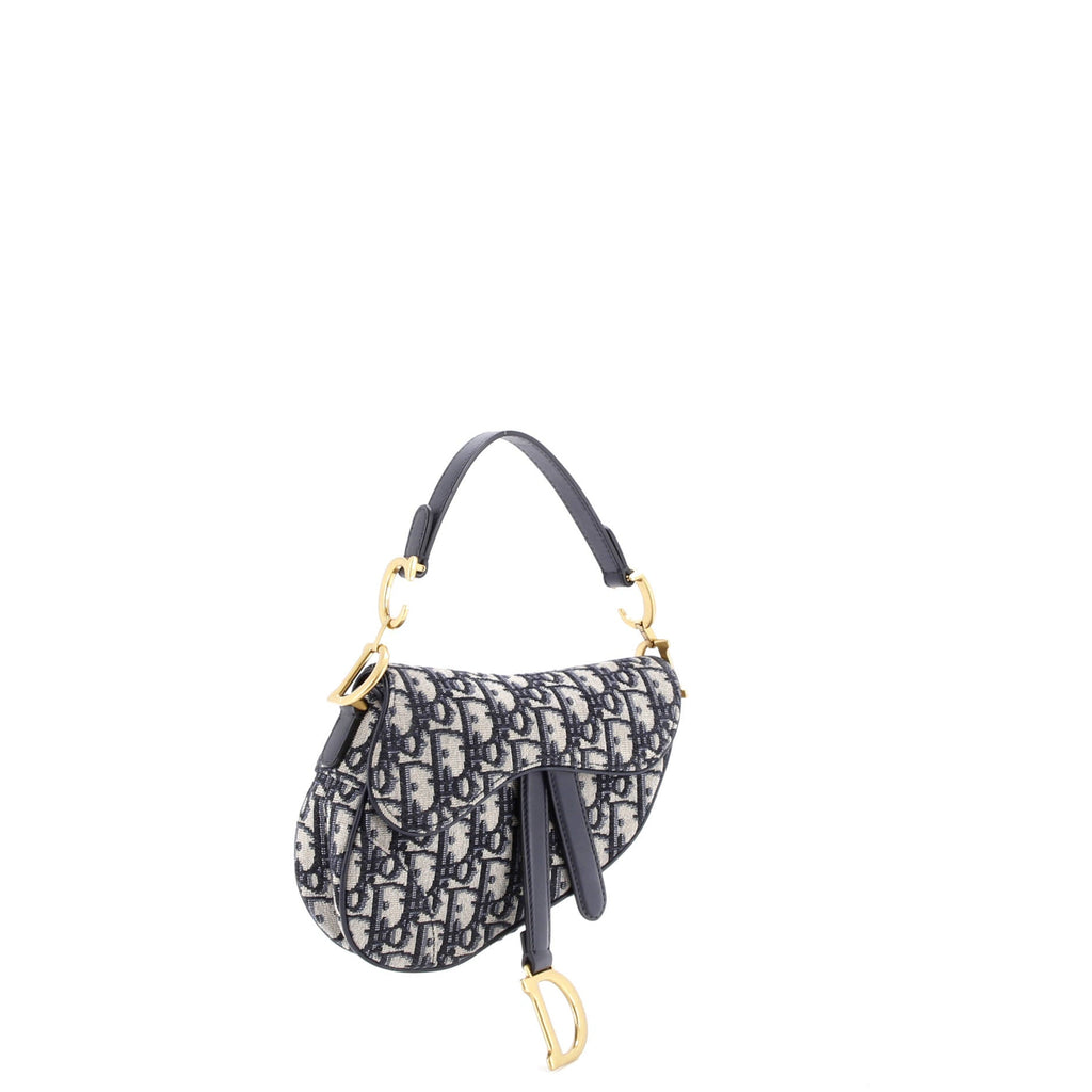 Saddle Handbag Oblique Canvas Mini