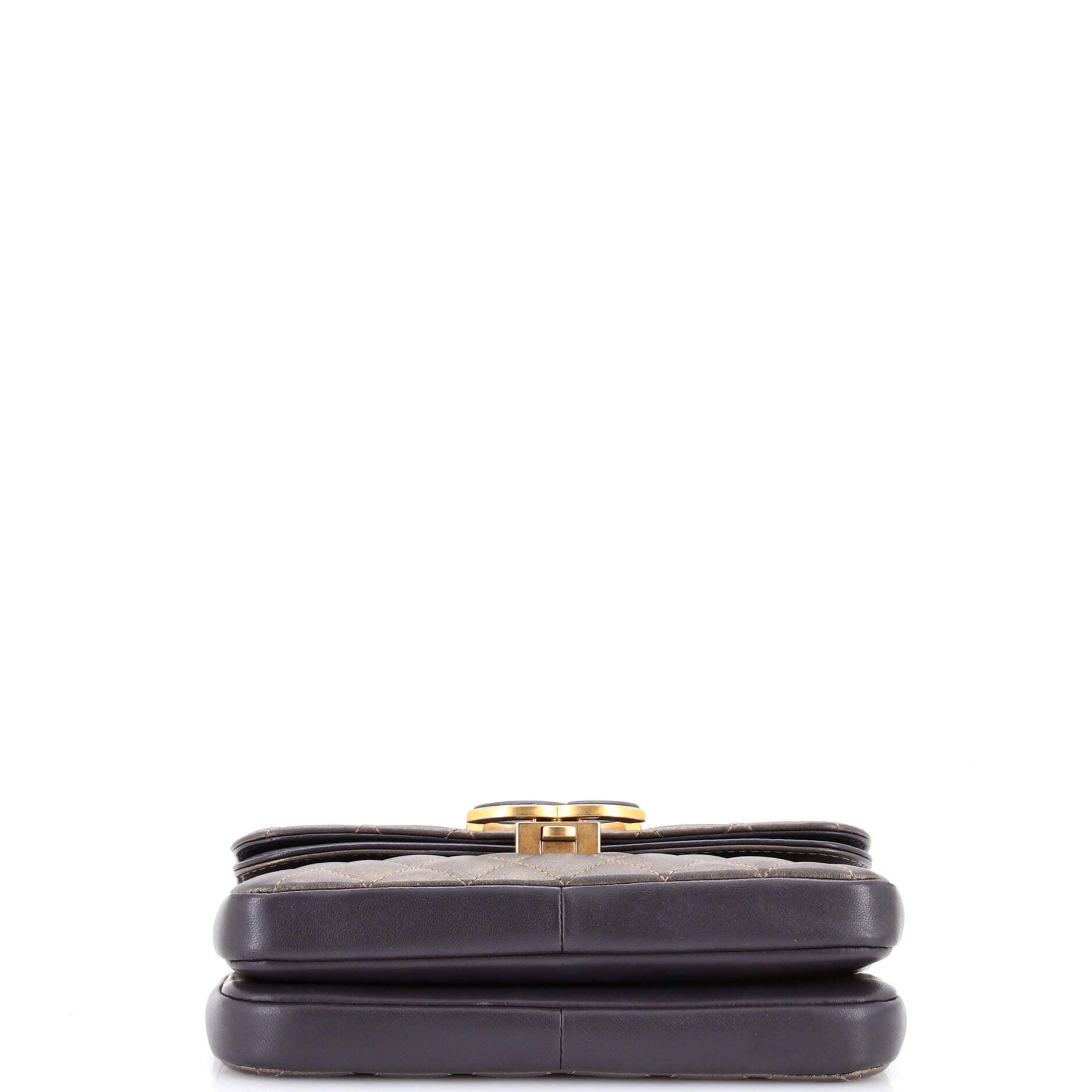 CC Chic Double Flap Bag Quilted Lambskin Small