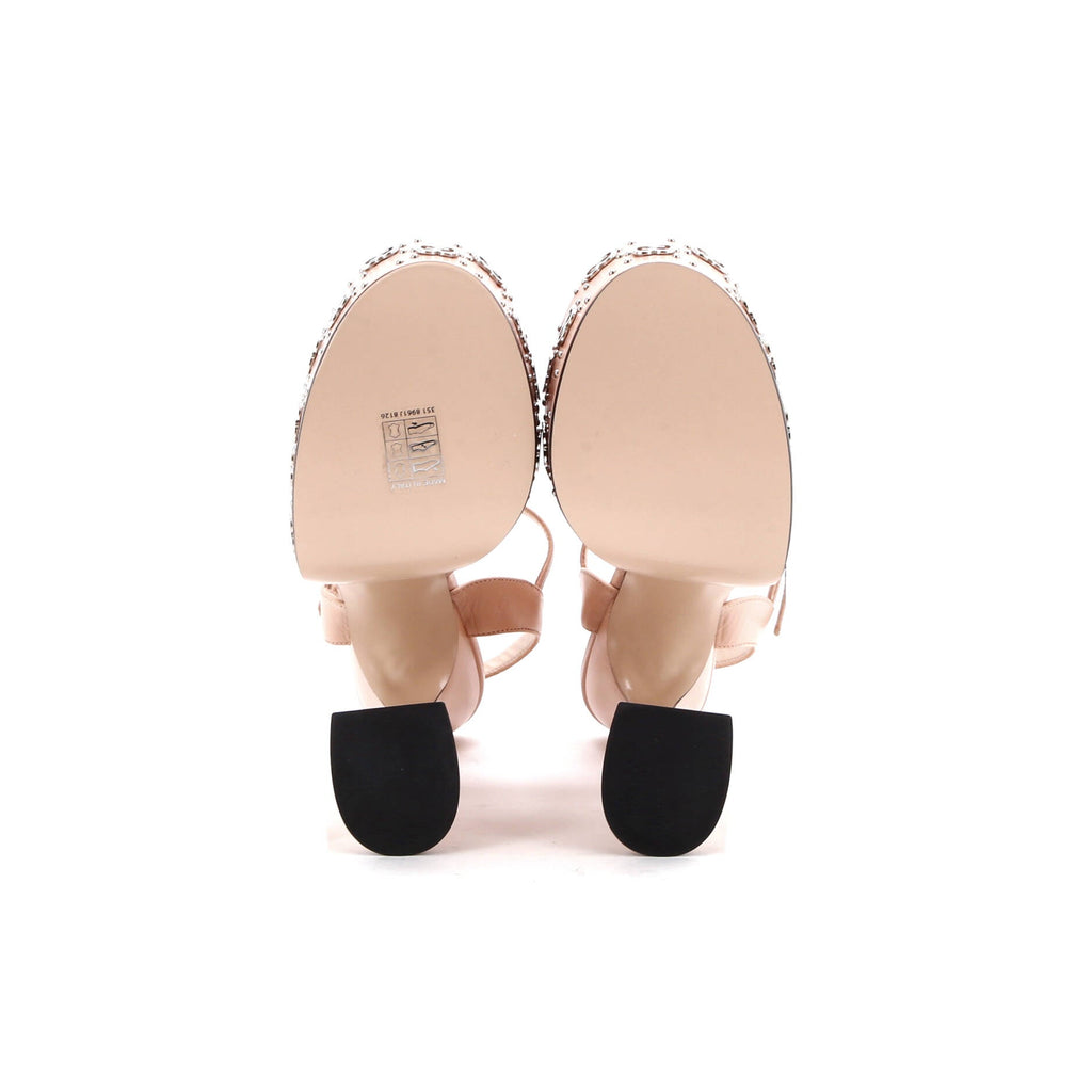 Women's Janaya GG Studded Platform Sandals Leather