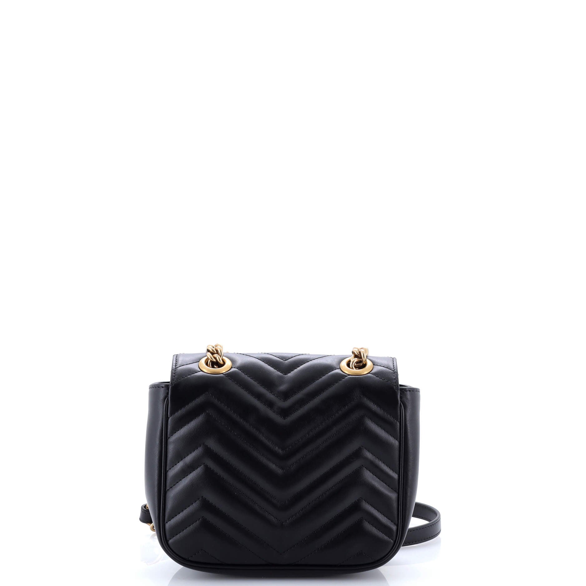 GG Marmont Square Flap Bag Matelasse Leather Mini