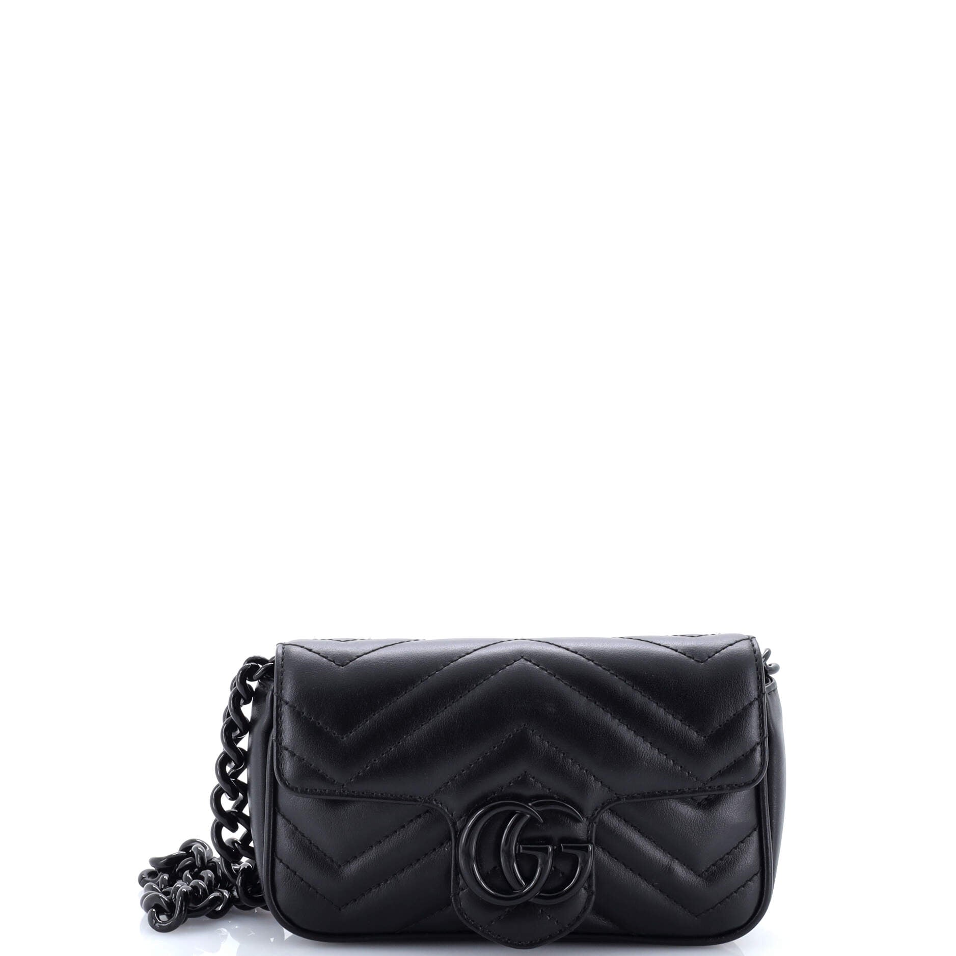 GG Marmont Flap Belt Bag Matelasse Leather