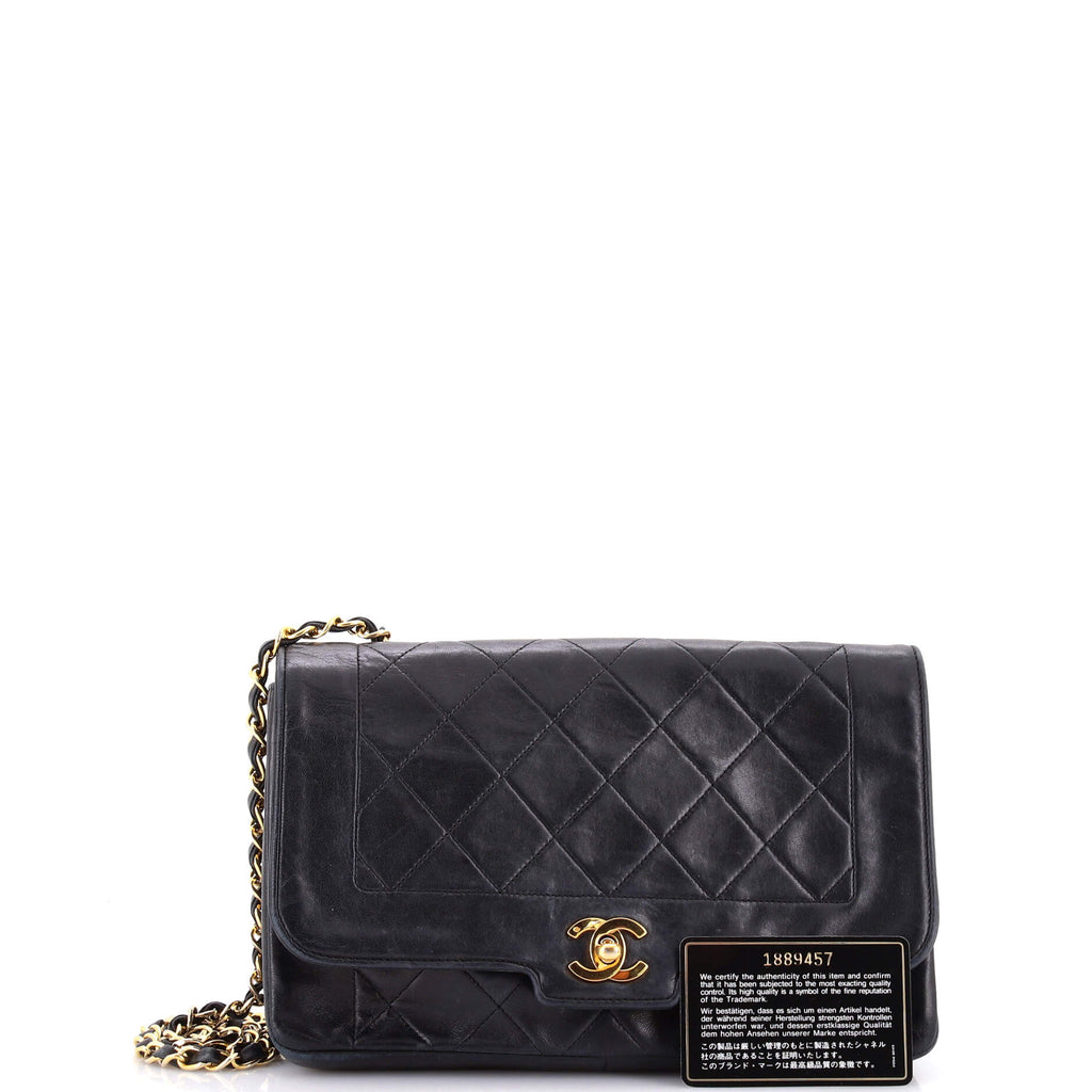 Vintage CC Chain Flap Bag Quilted Lambskin Medium