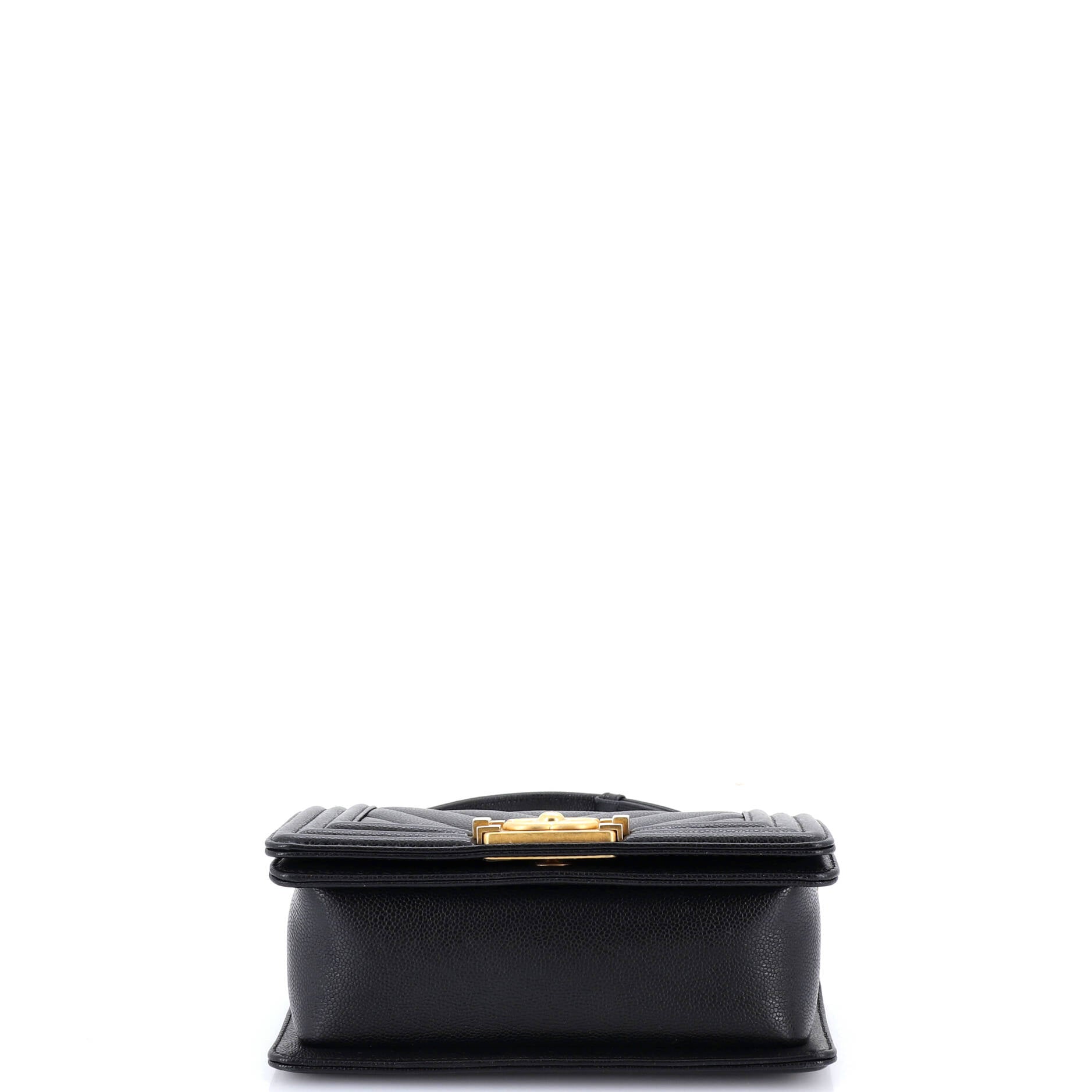 Boy Flap Bag Chevron Caviar Small