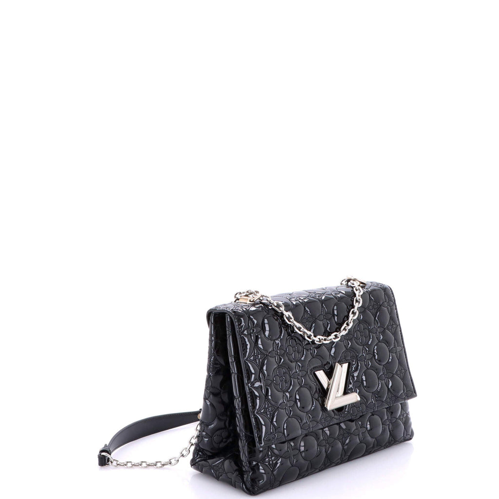 Twist Chain Shoulder Bag Malletage Flower Patent