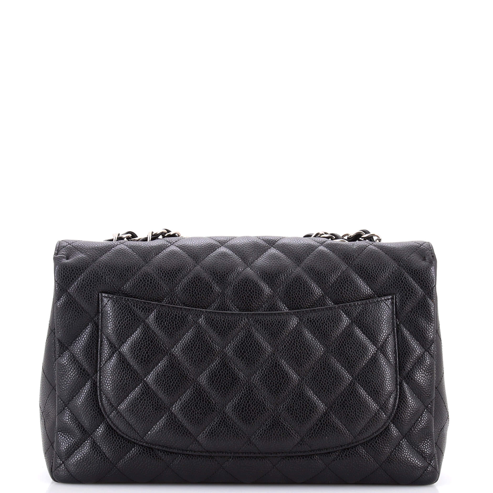 Classic Double Flap Bag Quilted Caviar Jumbo